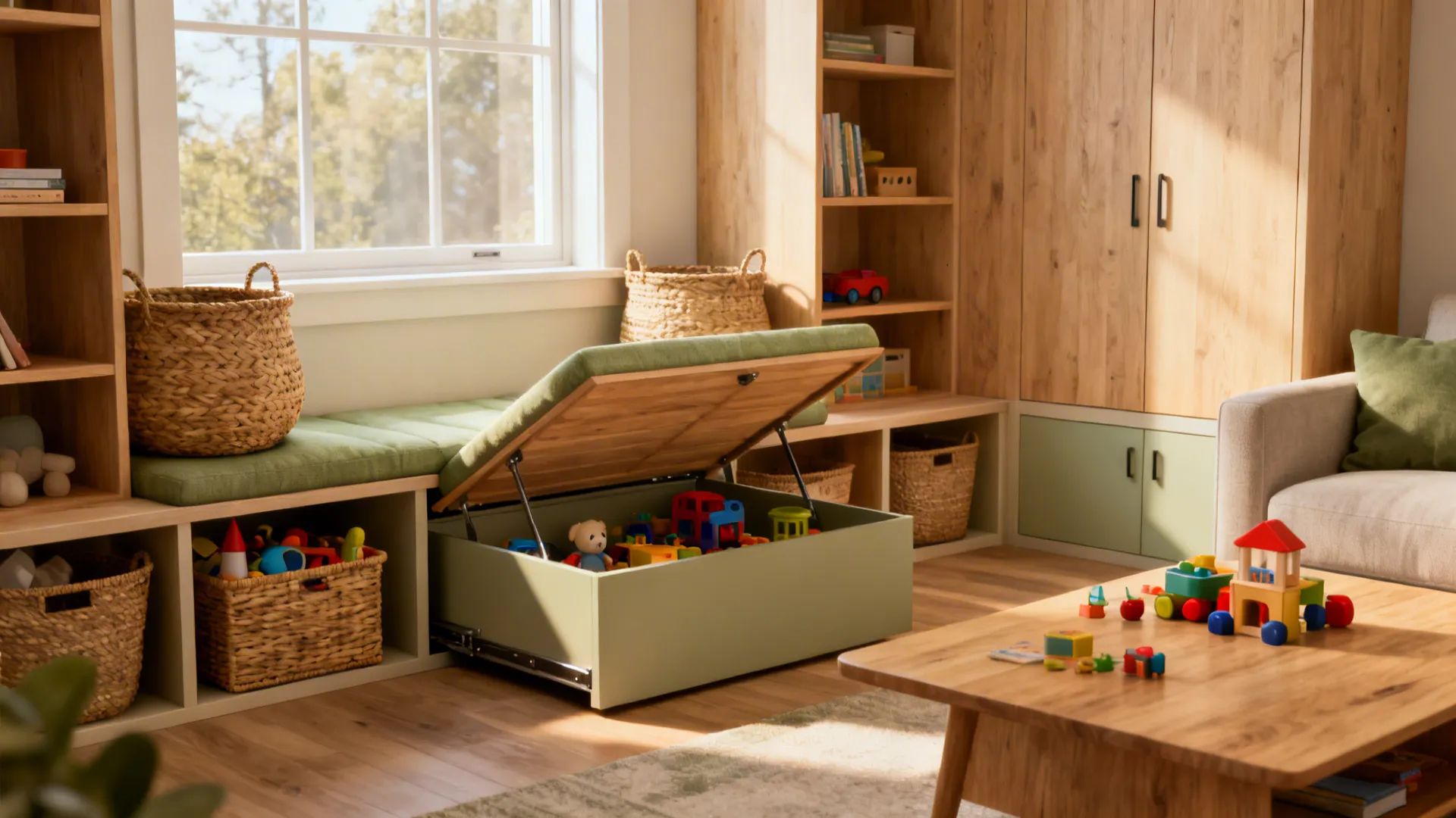 5 Big Toy Storage Ideas for Living Rooms