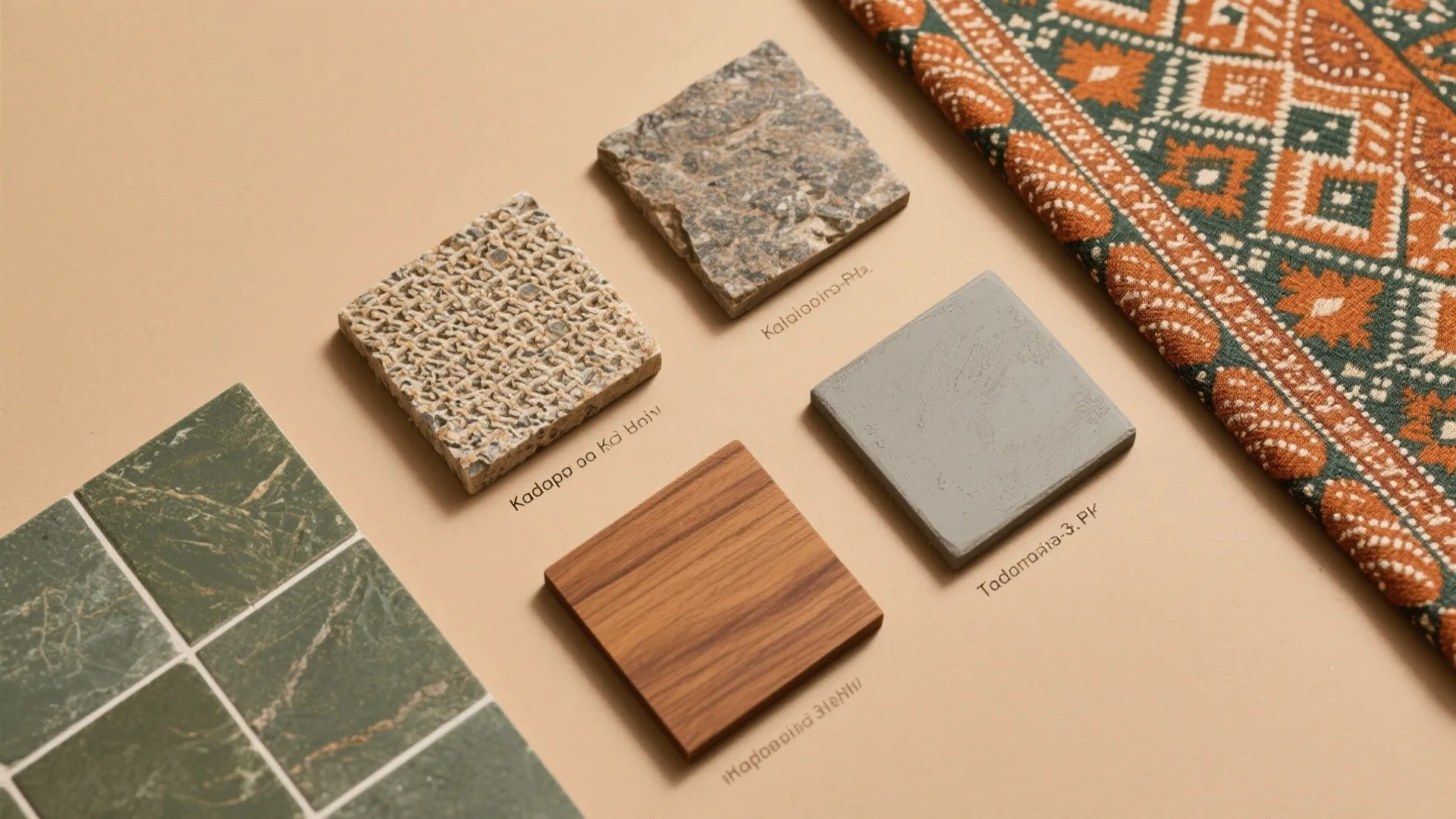 Local materials, cool surfaces, and easy care