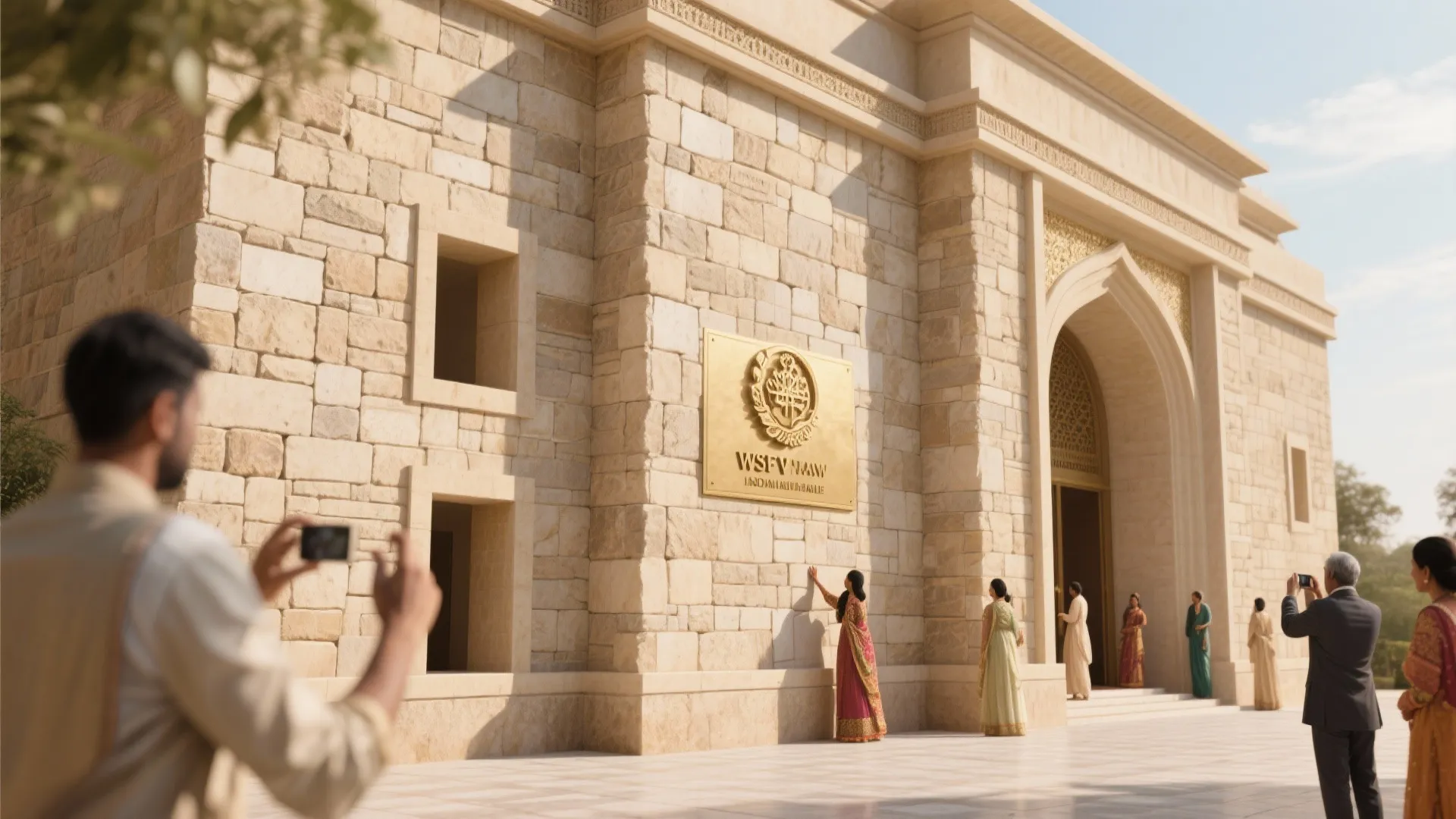 Modern Vernacular Facade with Local Stone