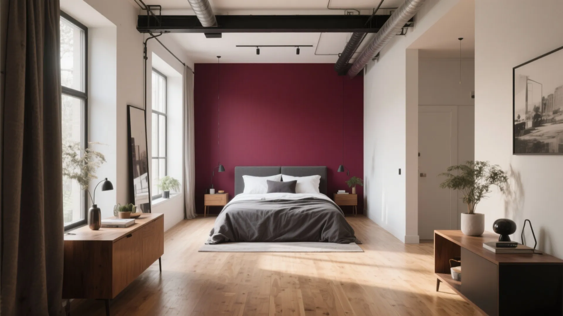 8. Accent Wall at the Far End