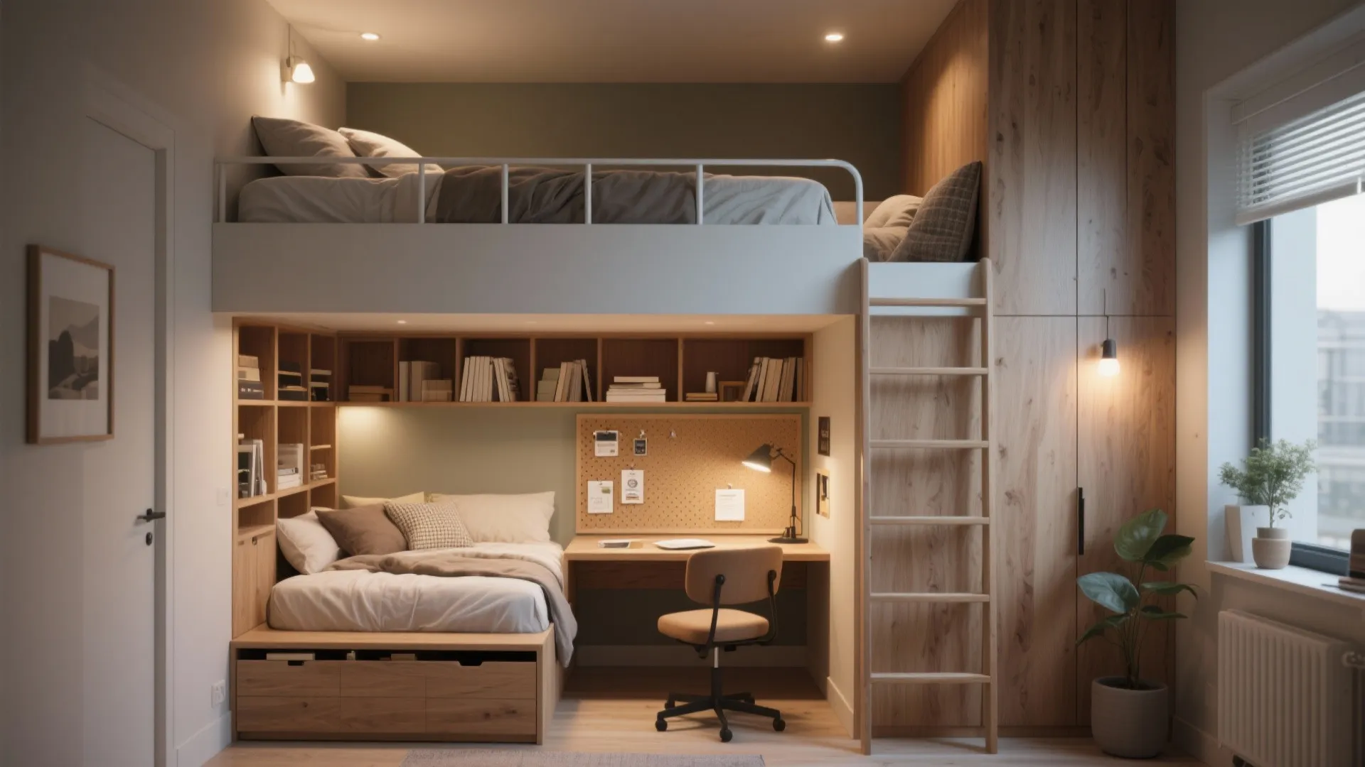 3. Bunk and Loft Solutions with Clear Zones