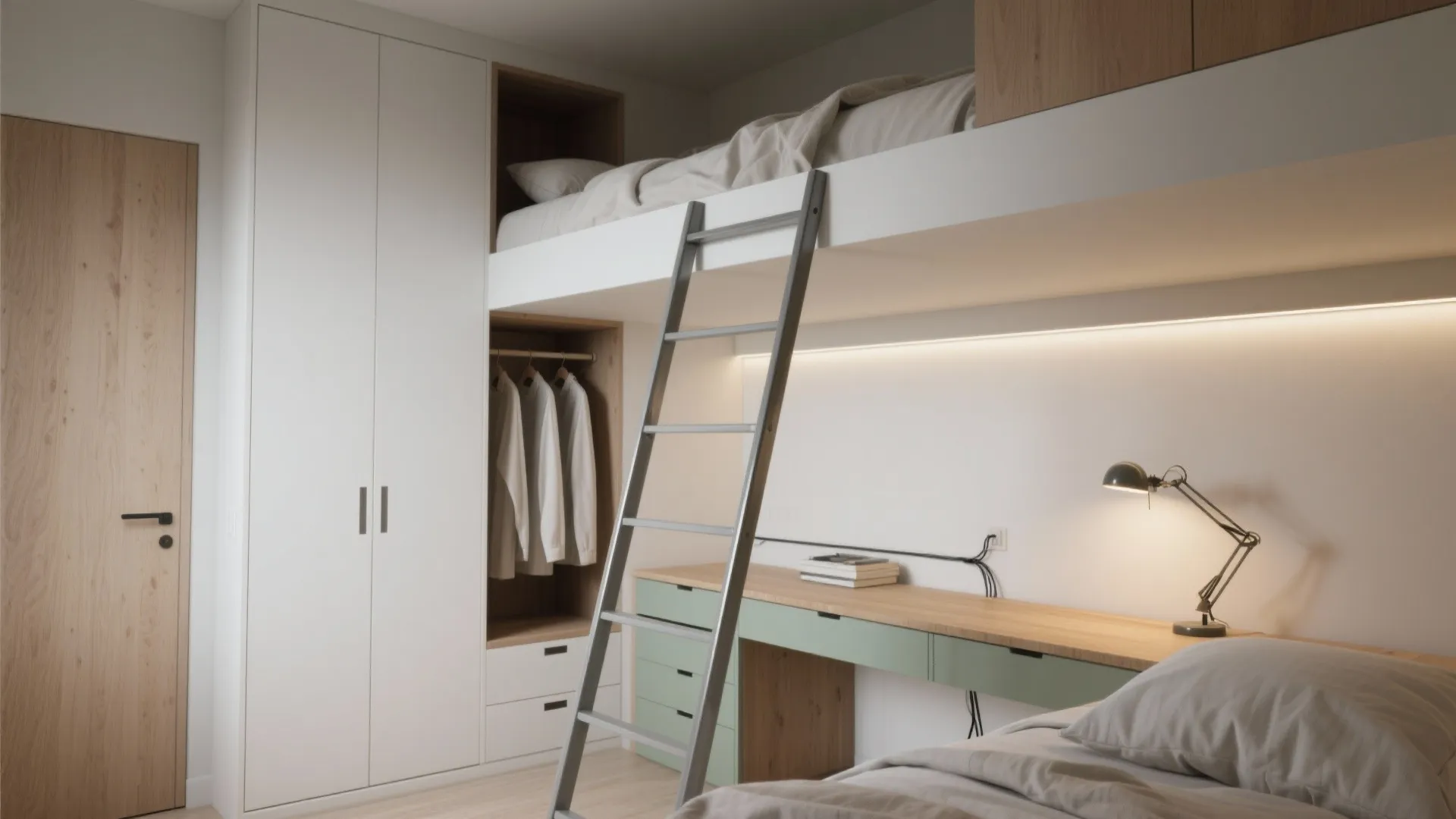 Loft Beds With Wardrobe or Desk Below