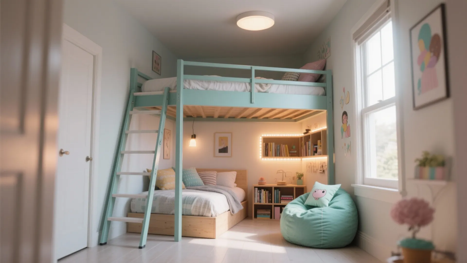 Loft Bed + Lounge Nook