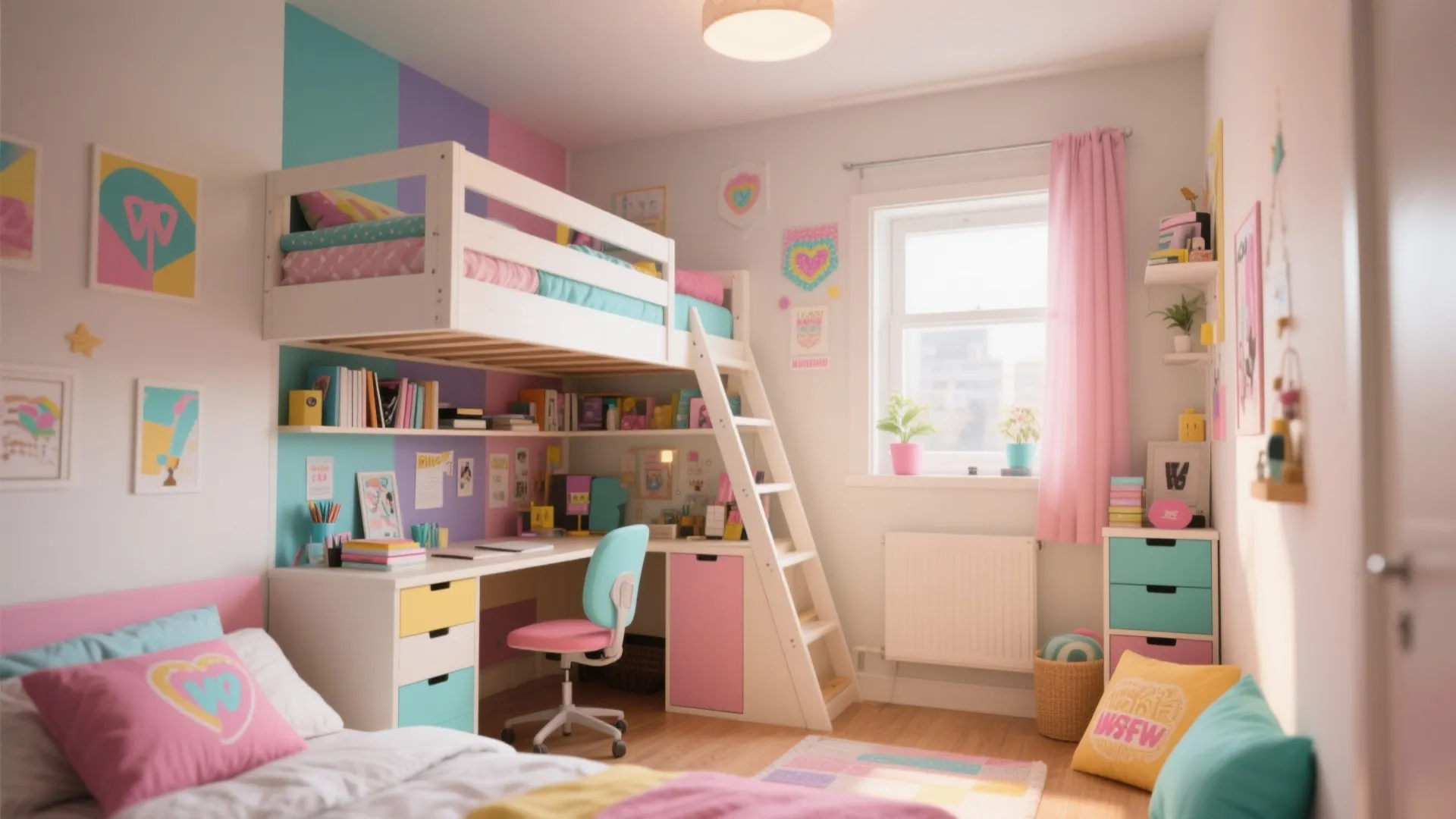 7. Loft Bed for Multi-Use