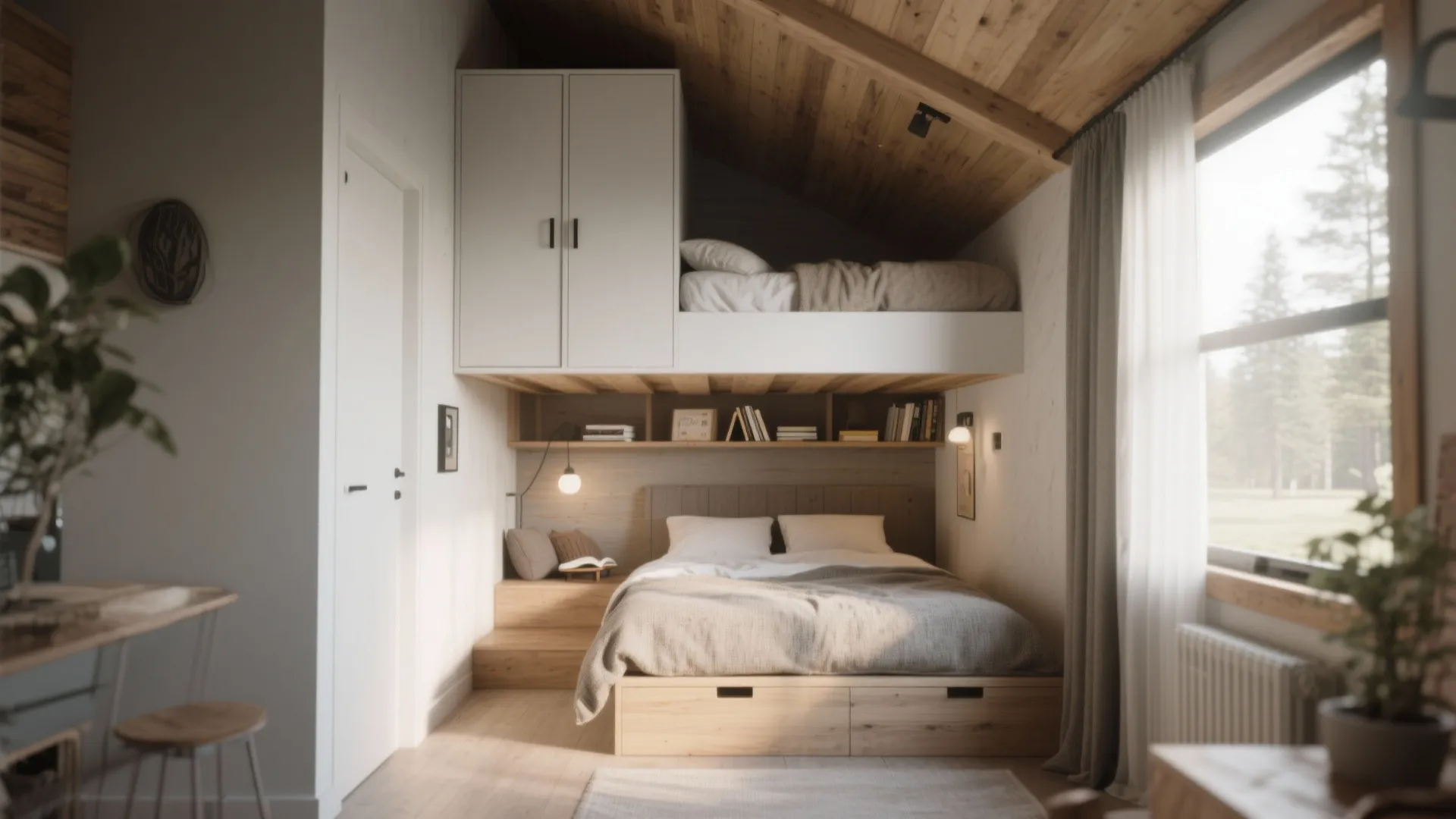 Idea 4: Loft Bed Solution