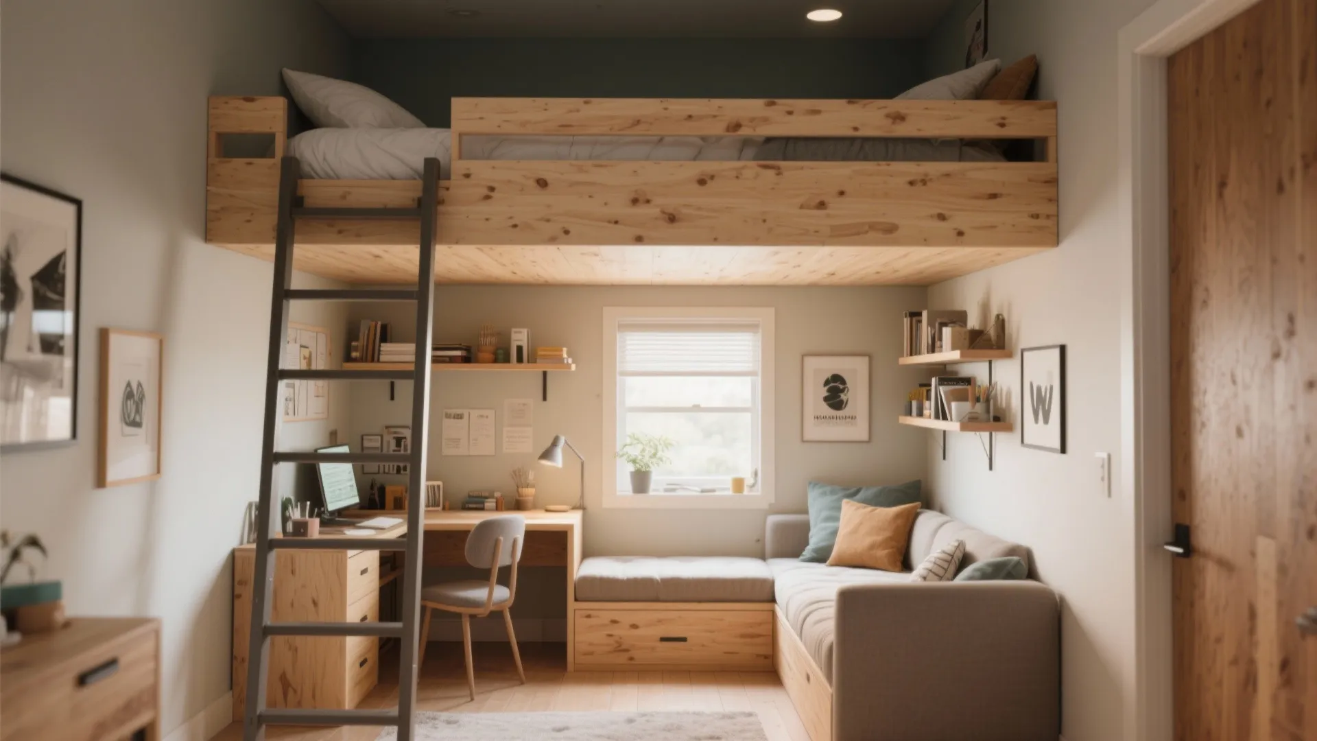1. Loft the Bed, Build the Nook