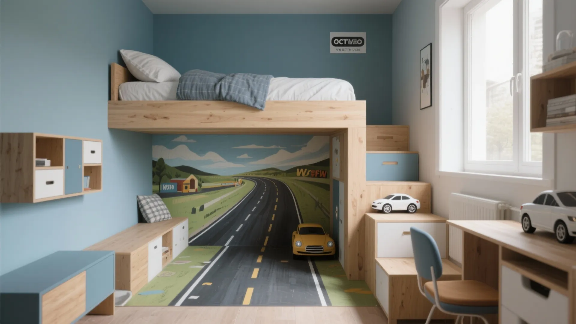 3. Bed Choices: Loft, Car-Shaped, or Modular