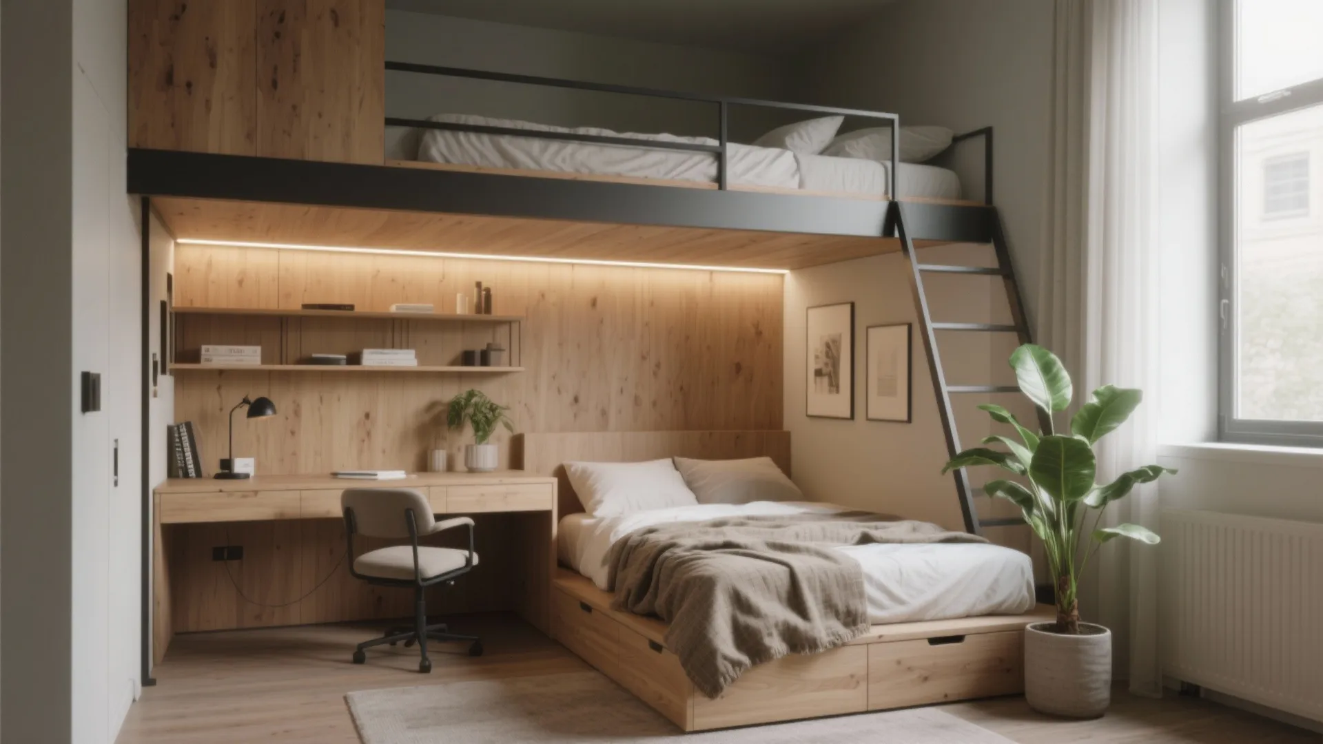 Space Saving Loft Beds: 5 Small-Room Ideas: Creative, practical loft-bed solutions I’ve used to free up floor space in tiny bedrooms and studios