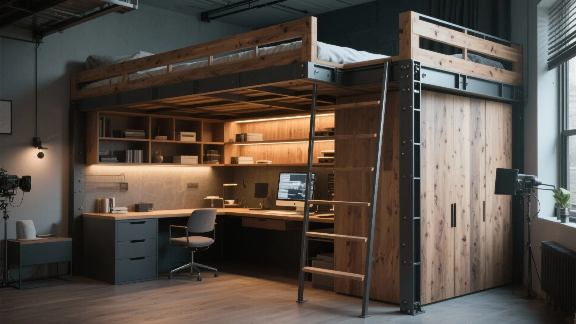4. Loft bed with workstation