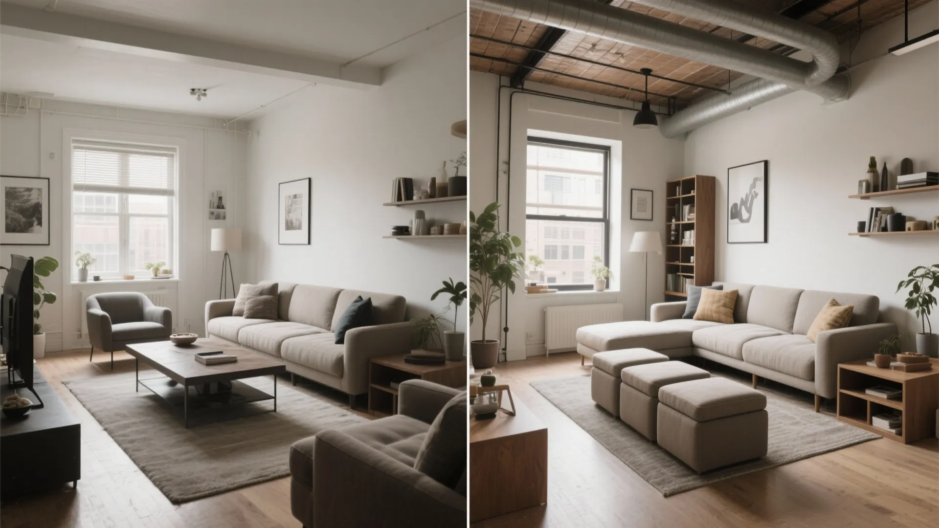 4) Modular Ottoman Benches with Under-Seat Storage