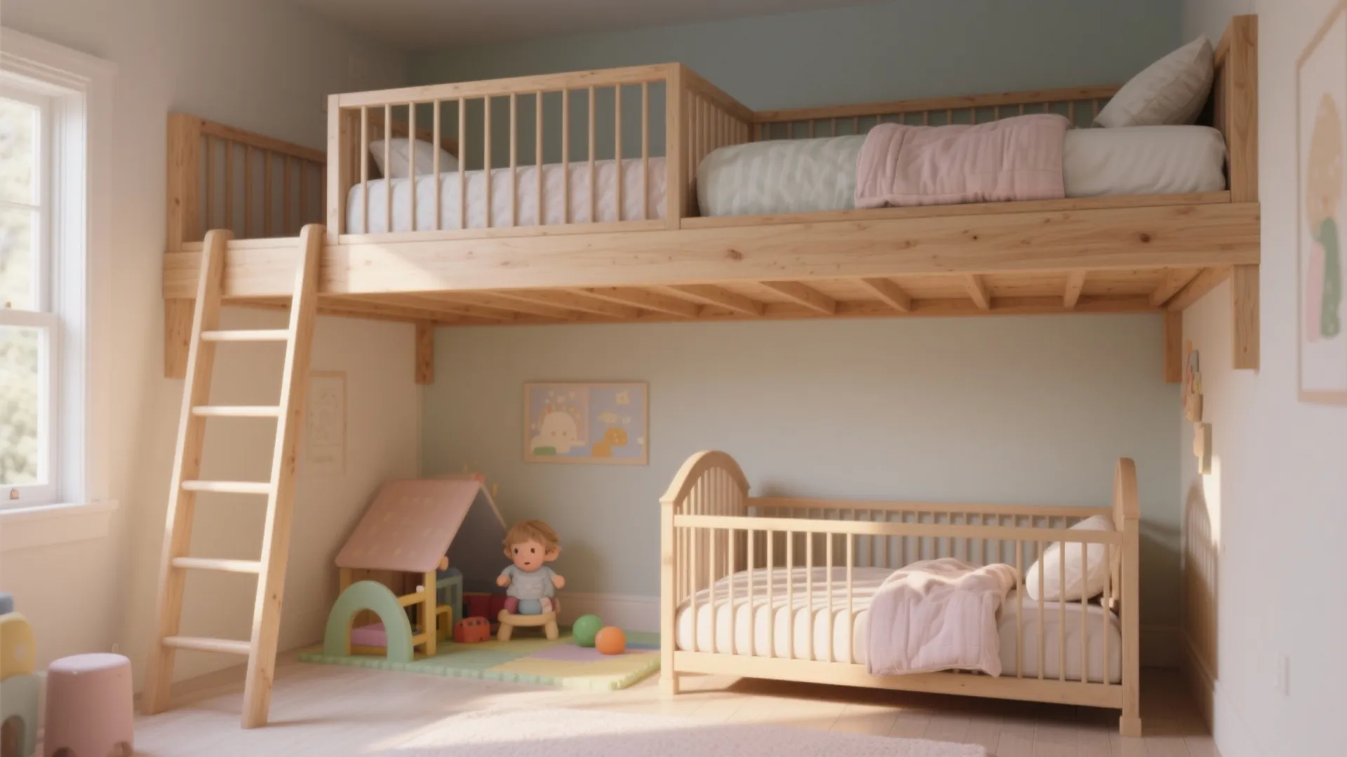 5 Ways to Fit Twin Bed and Crib in a Small Room