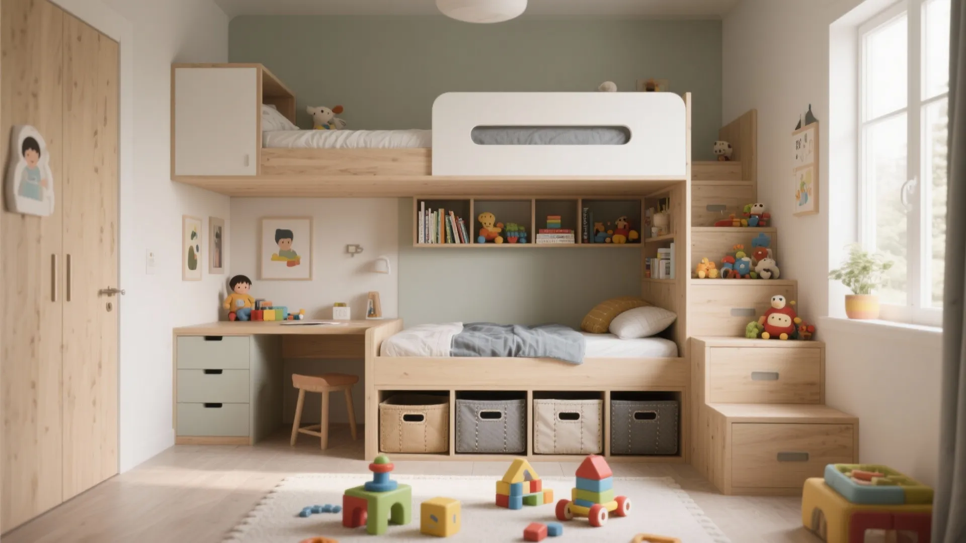 1. Multi-functional furniture that grows with them