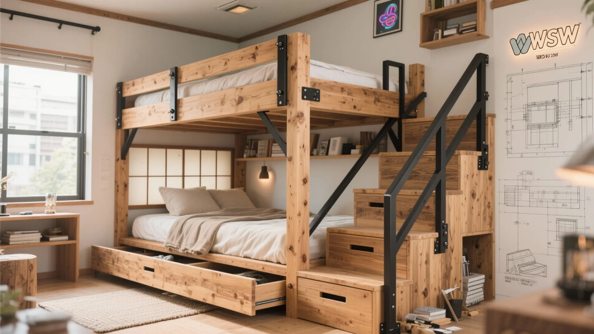 Tips 2: 材料選定とフレーム組立（日式風格を保つ）