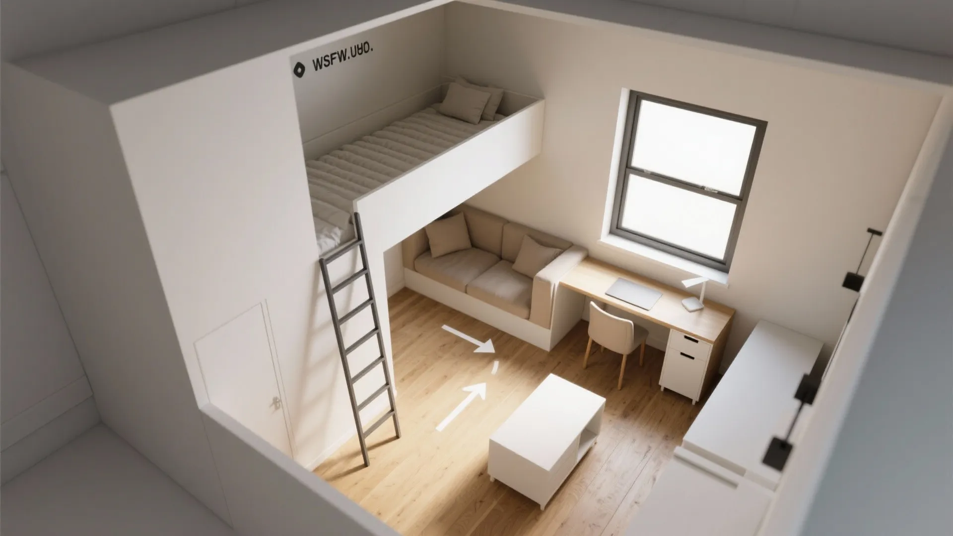 Loft Bed + Lounge Nook