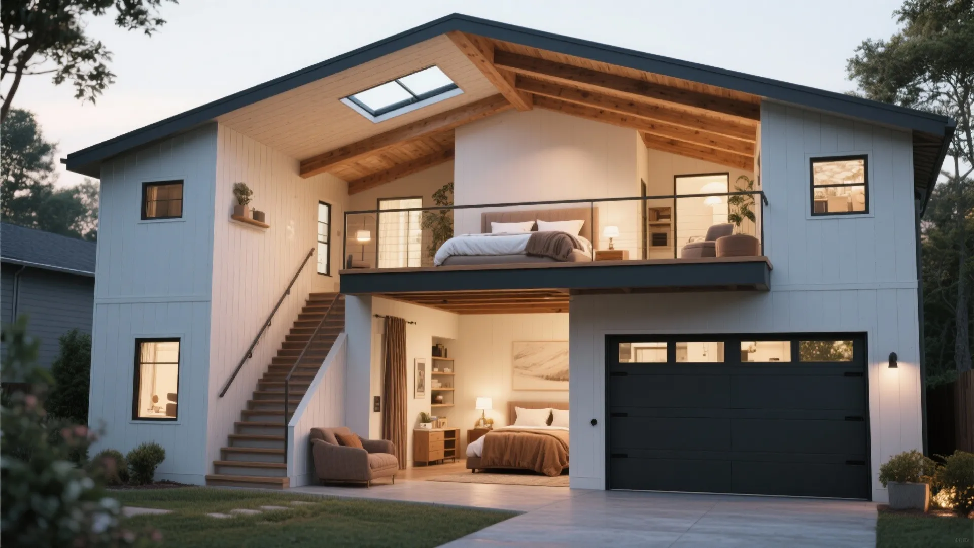 5. Lofted Second Master Above Garage