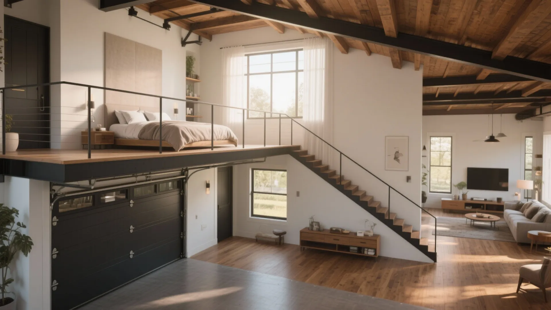 4. Loft Master Suite for Privacy and Views