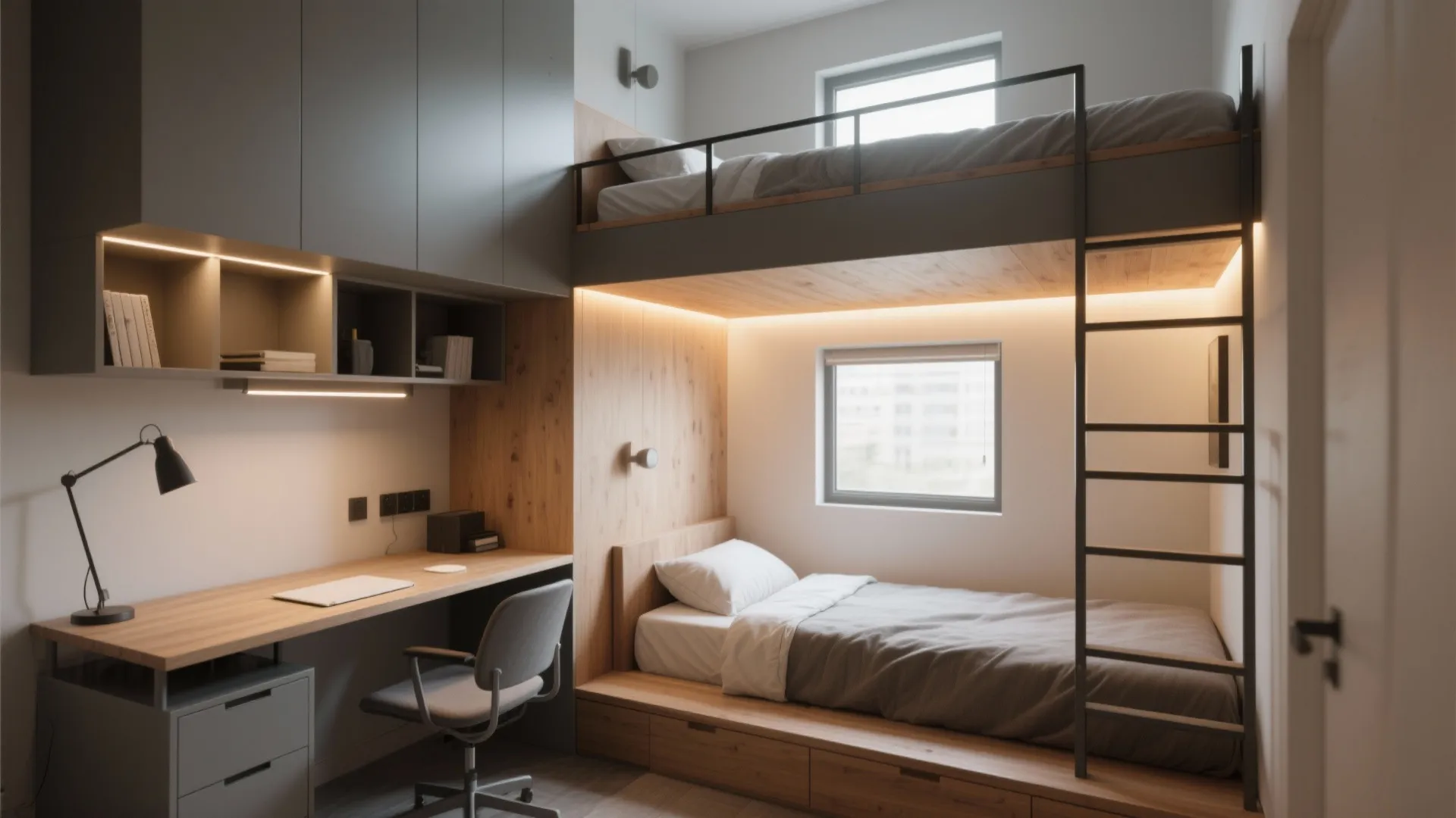 2. Loft bed plus single