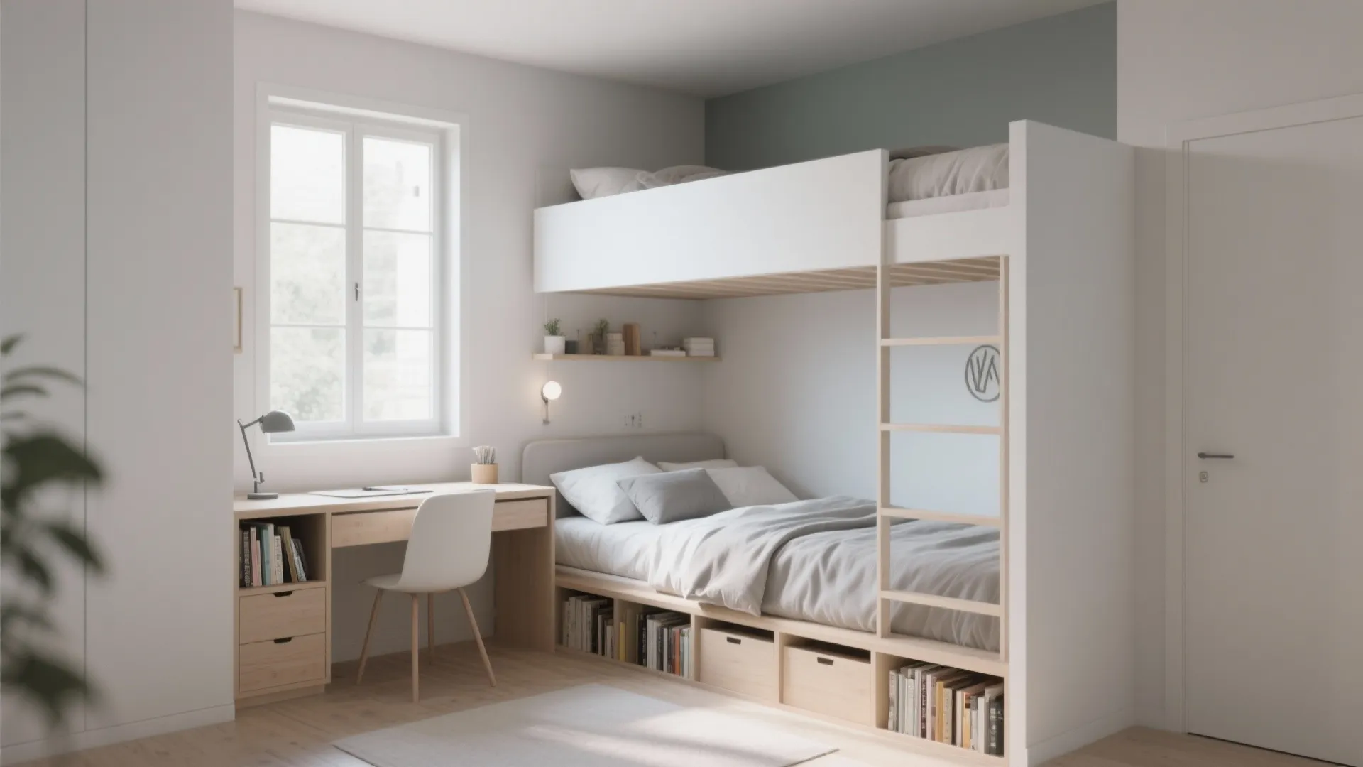 7. Loft Bed + Standard Twin