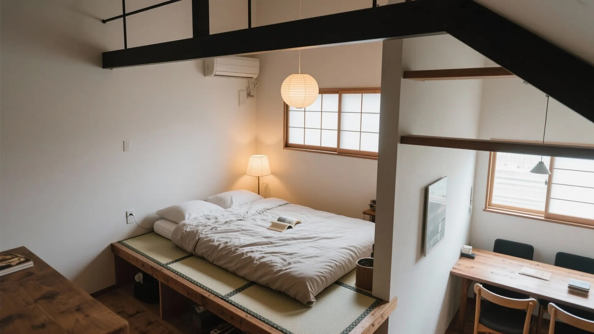 ロフトは“寝る/籠る”に絞る：東京小戸型の定石でゾーニング