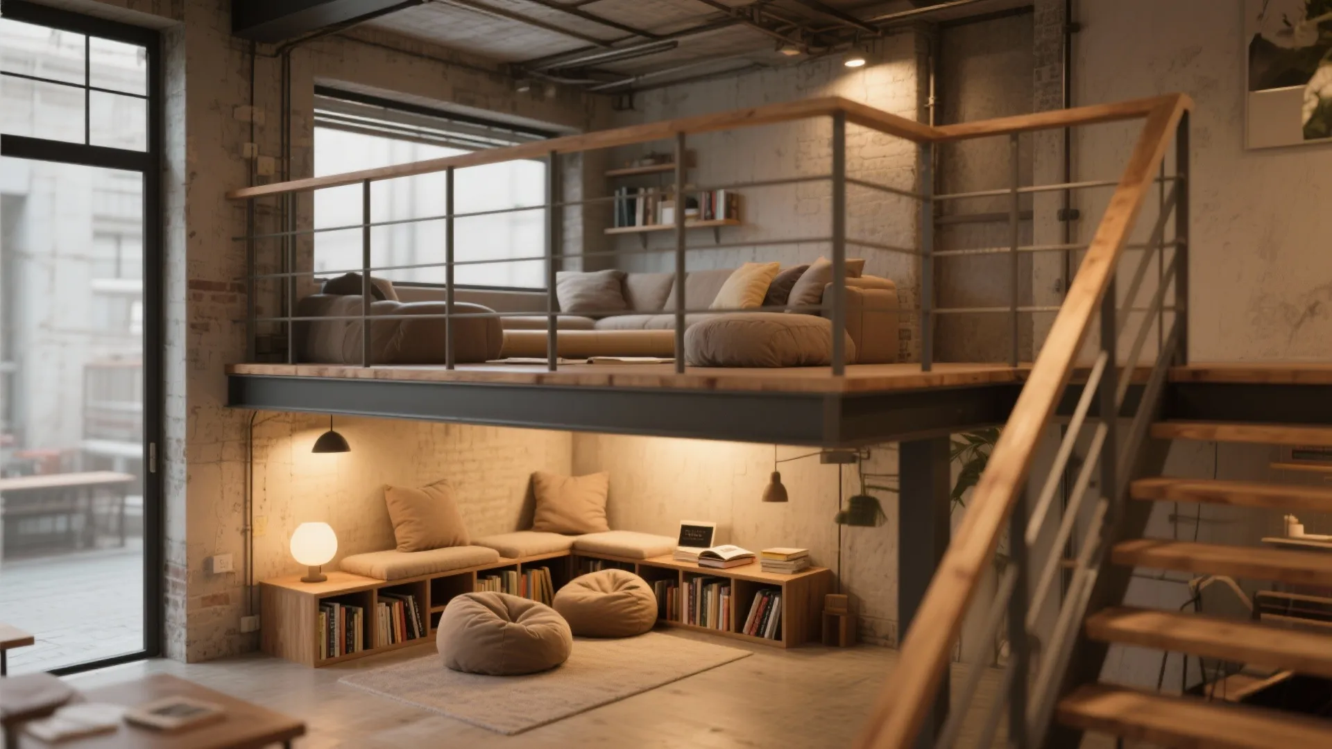 2. Mezzanine-Level Reading Nook