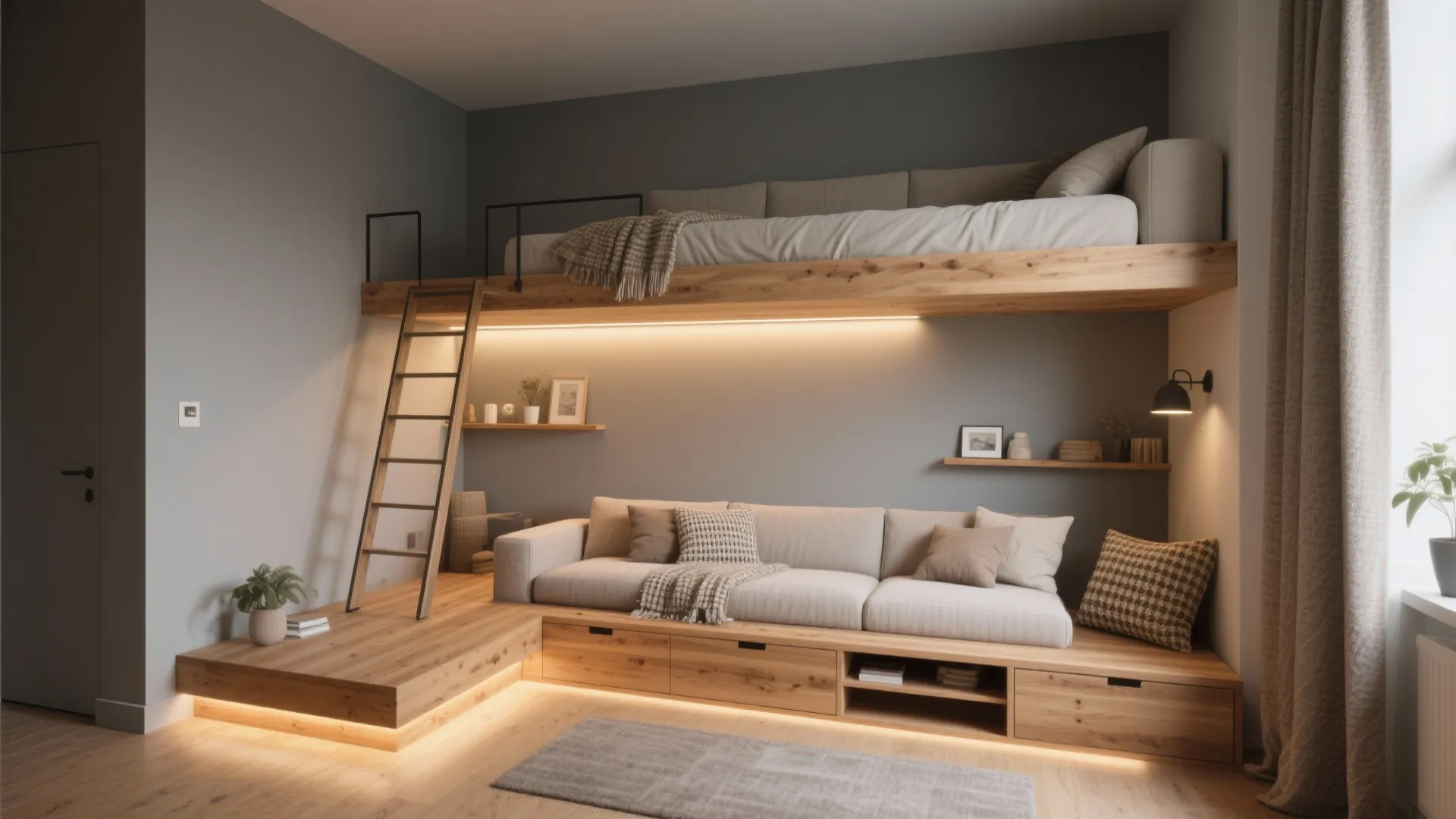 Small Room Loft Bed Ideas — 5 Clever Designs: Maximize floor and storage: 5 loft bed ideas I’ve used in tight apartments