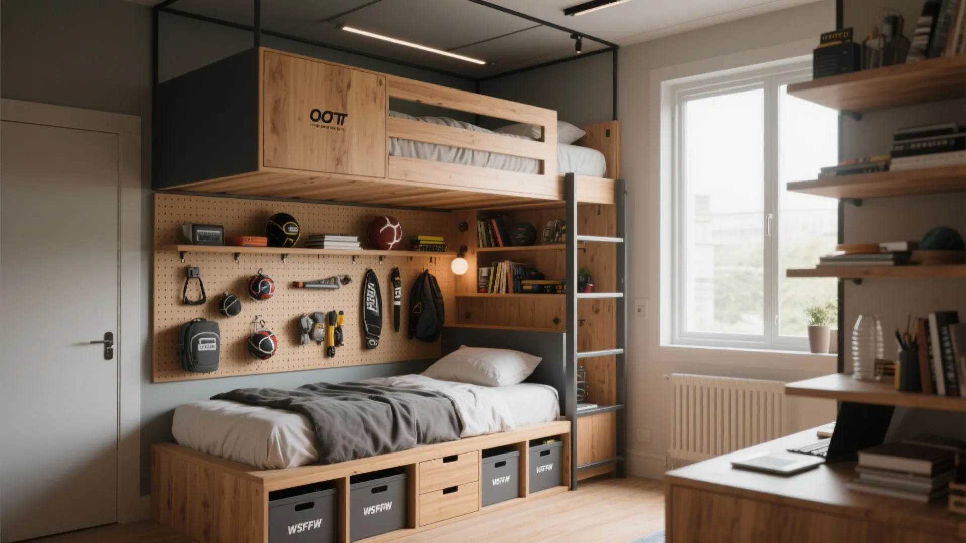 3. Built-in Storage & Loft Solutions