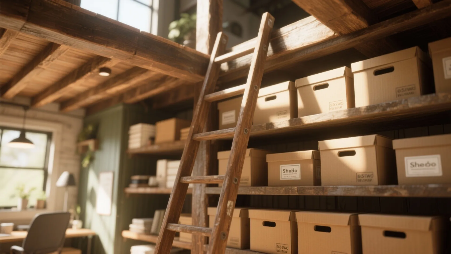 6. Lofted Storage Space