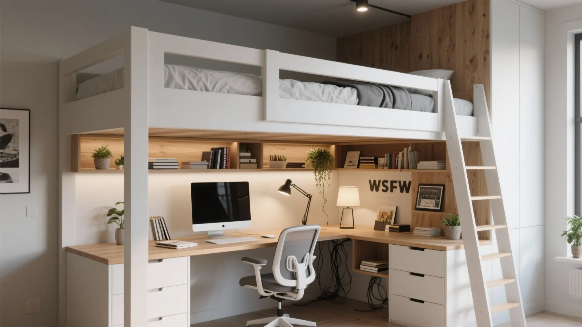 3. Lofted Bunk with Study Zone