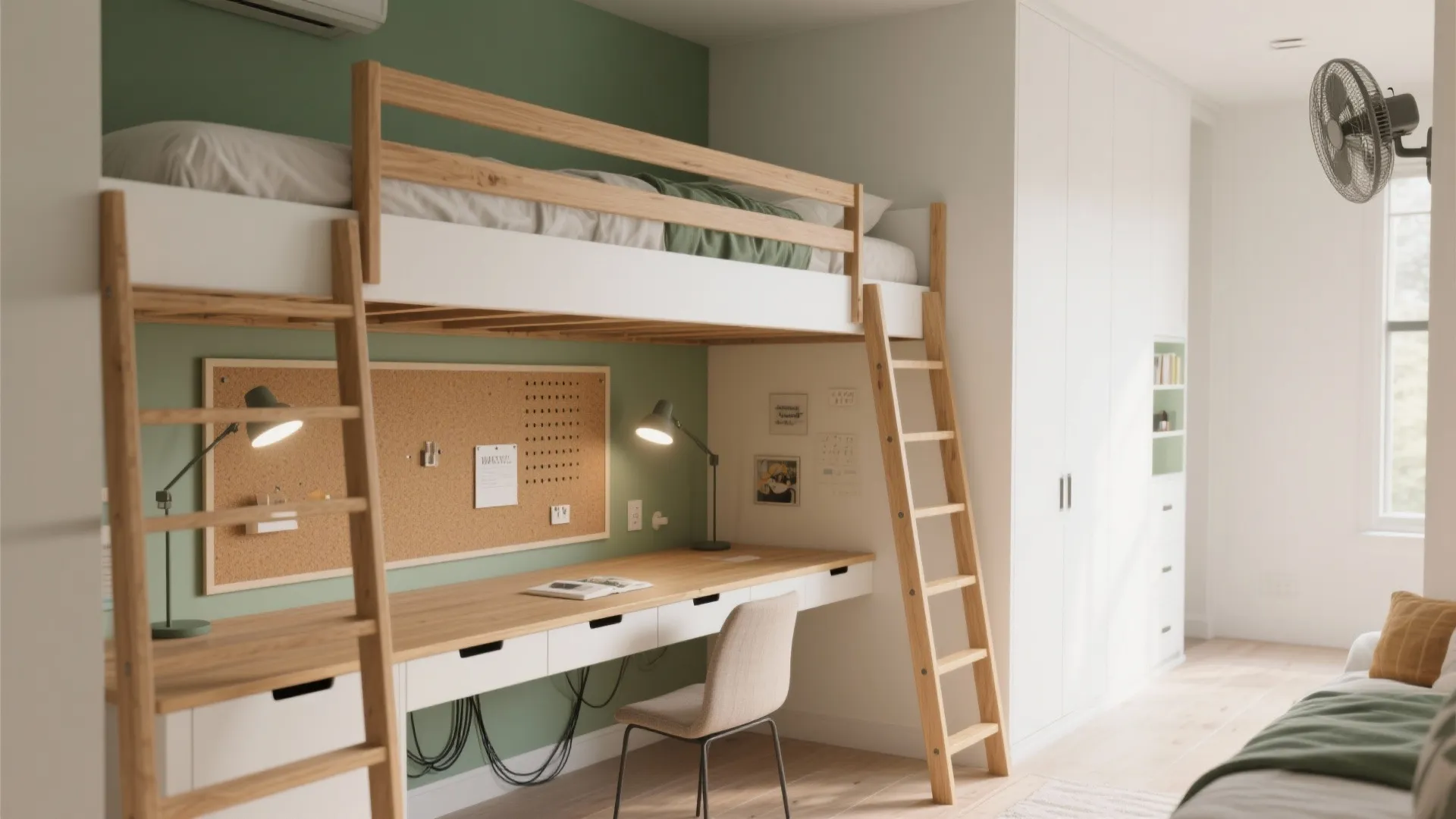 Lofted Sleep + Study Nook
