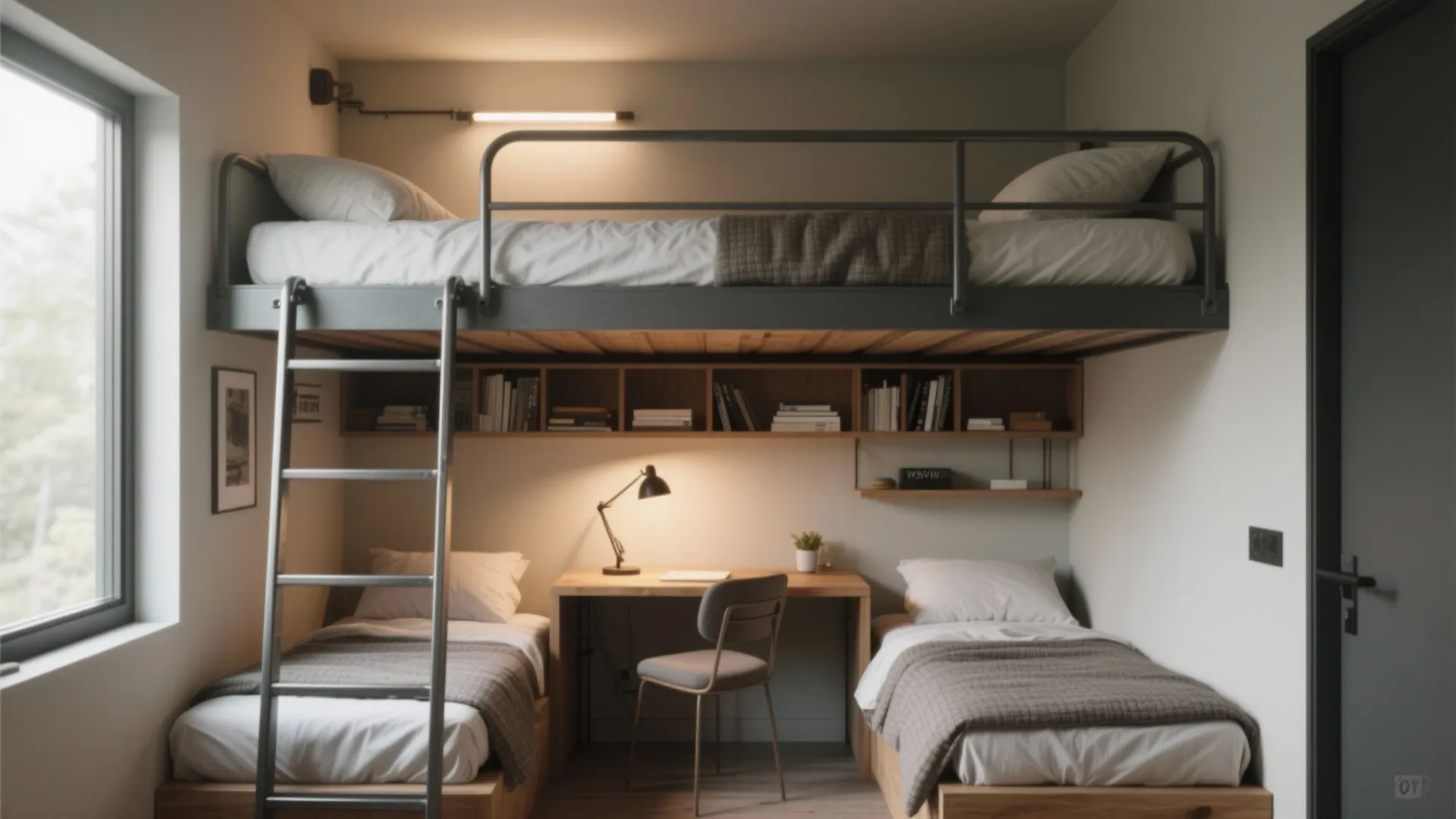 3. Lofted Twin + Desk Combo
