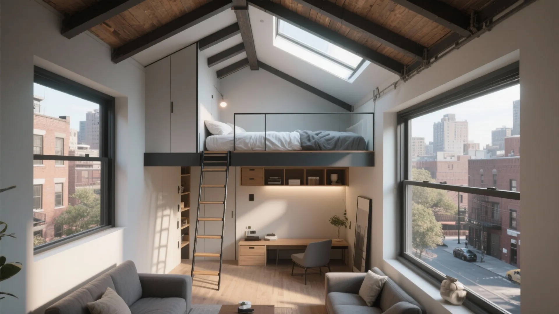 3. Go vertical with lofts or a small ADU