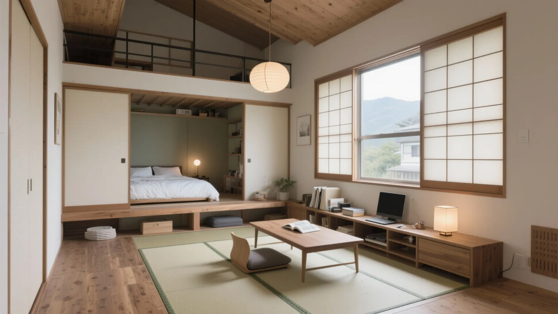 Tips 1: ロフトは“寝室＋多用途スペース”に分けて設計（東京小户型）