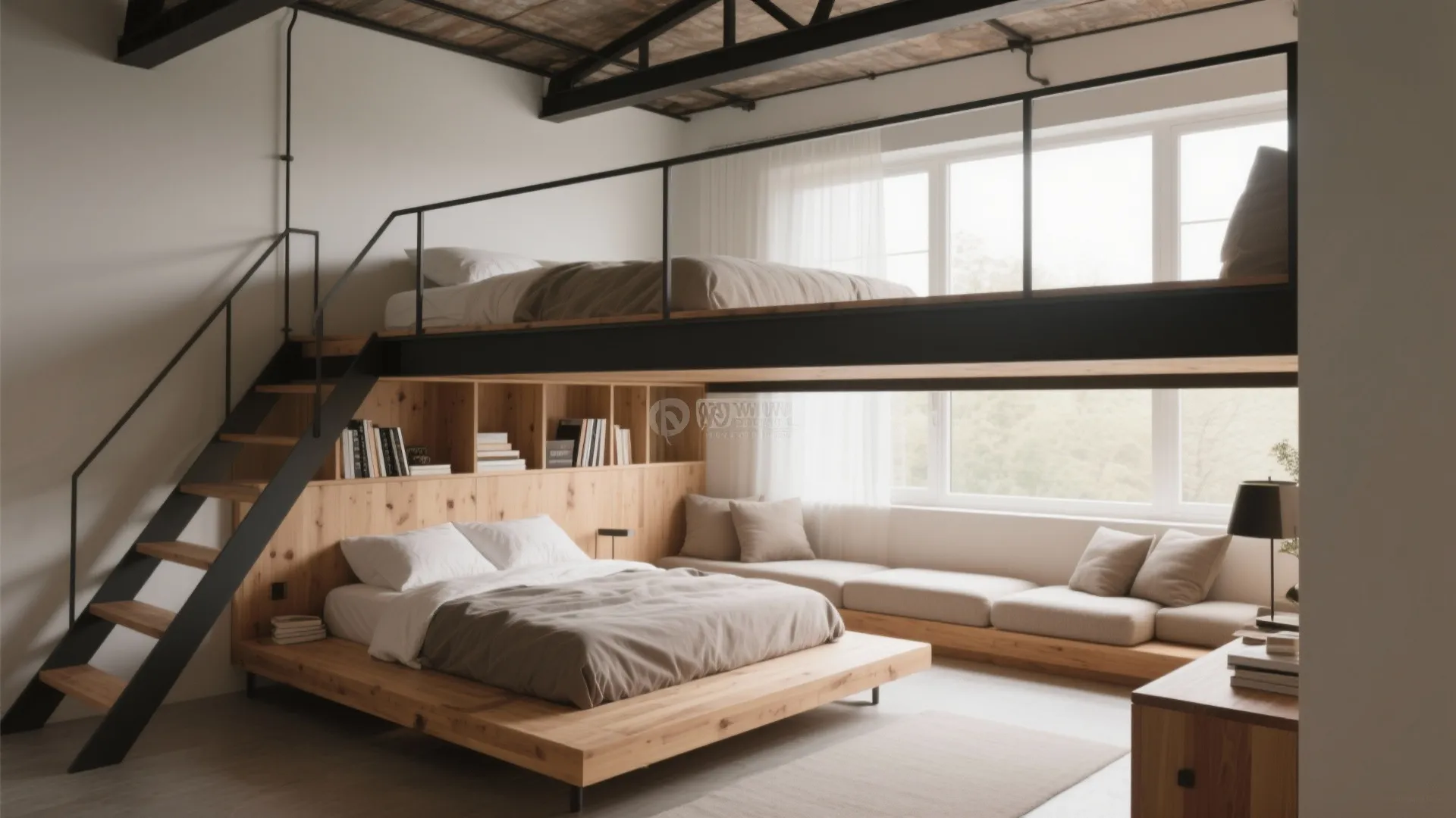 4. Lofted Sleeping Area
