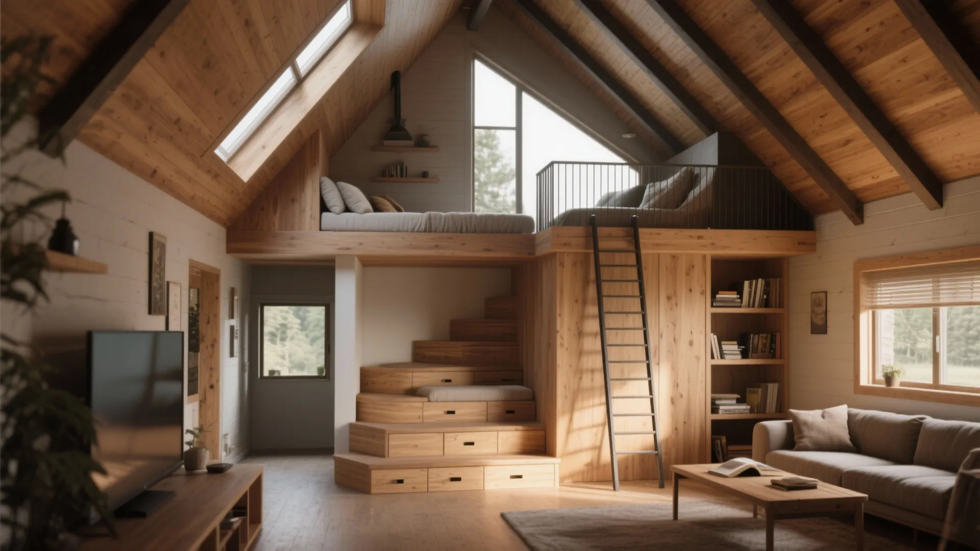 1. Lofted Living for Airy Feel