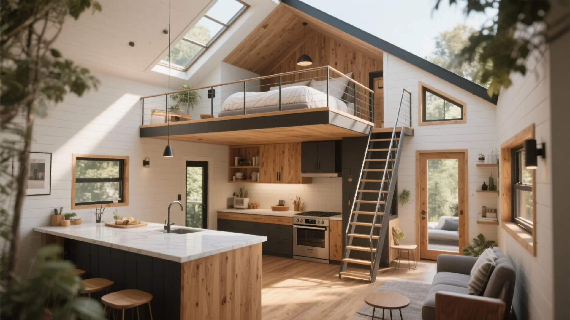 3. Lofted Master Over Open Living (vertical thinking)