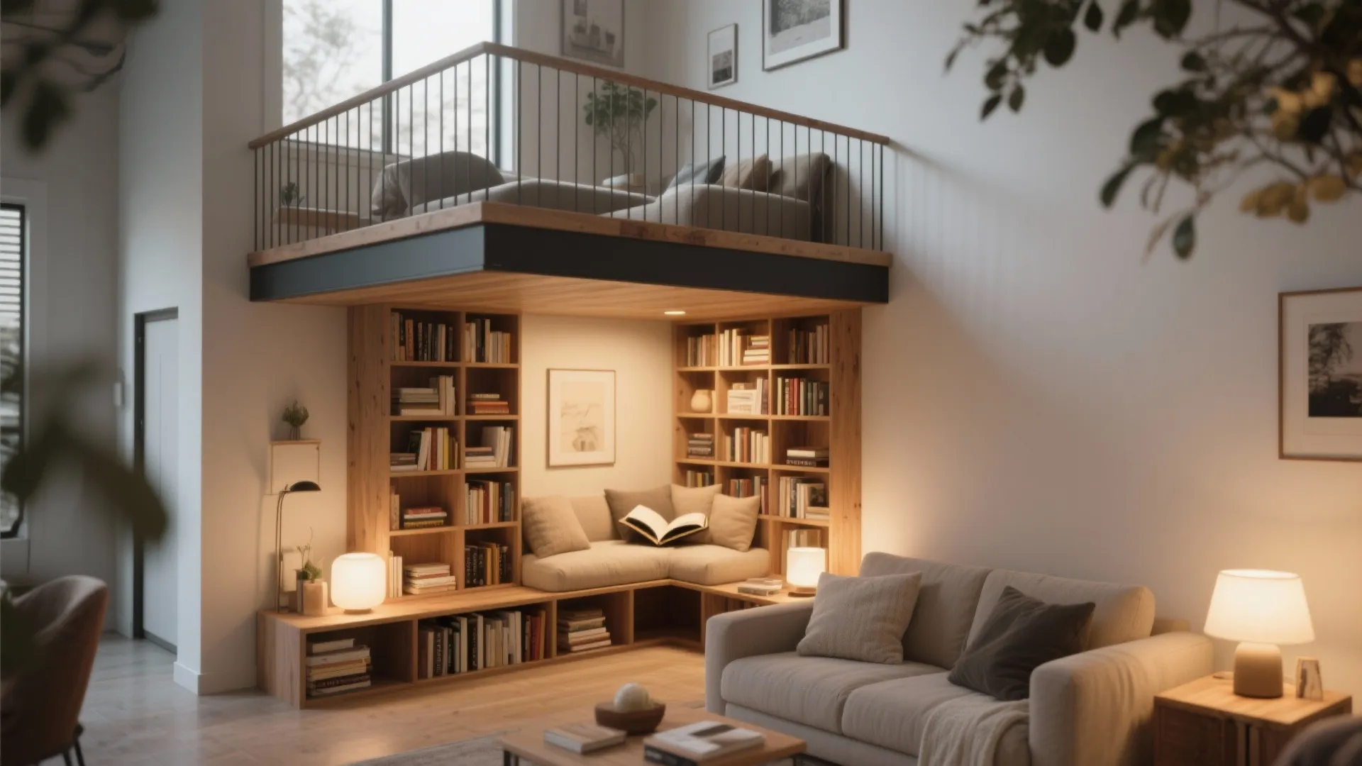 Lofted Reading Nook