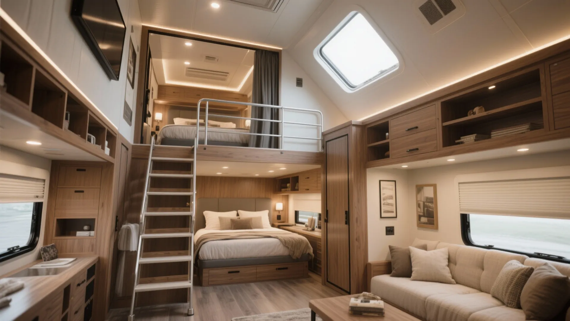 5. Lofted Second Bedroom + Ground Master — Maximize Footprint