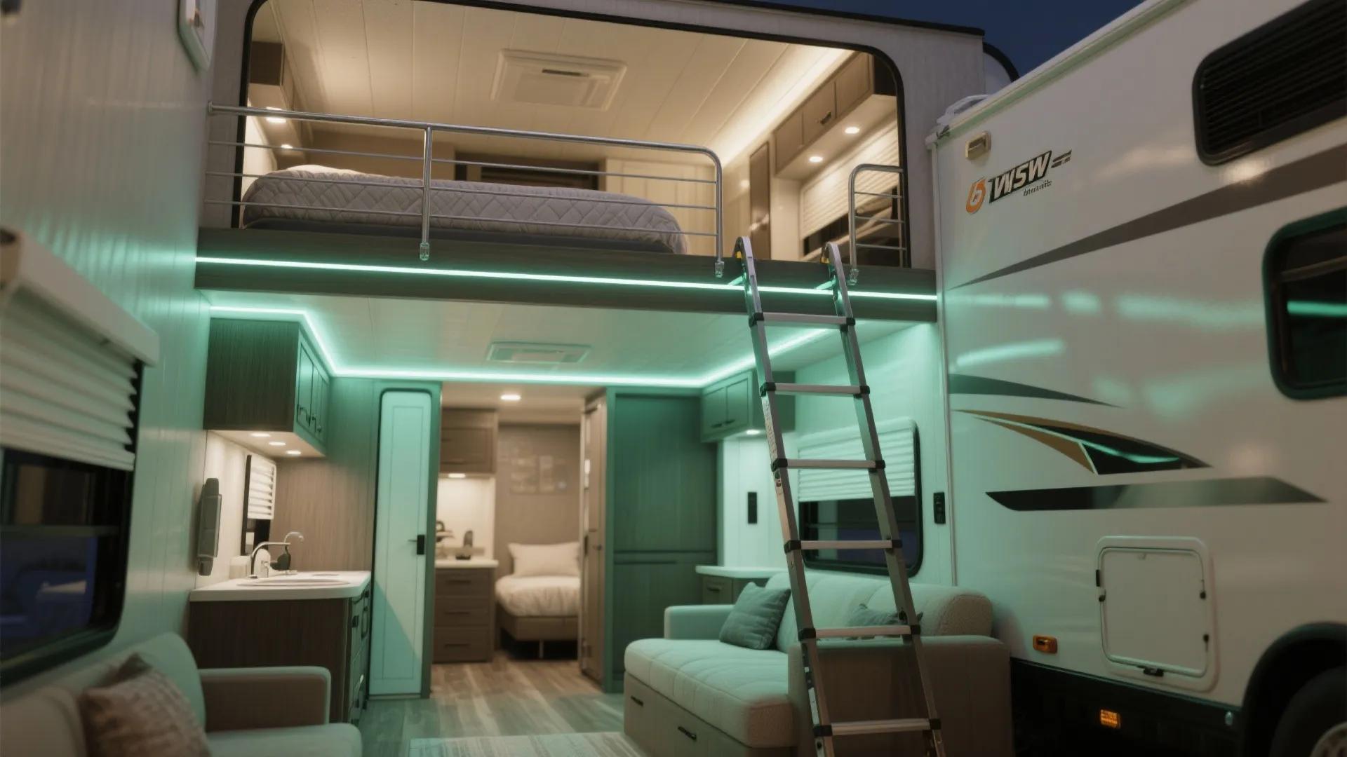 2. Lofted Second Bedroom