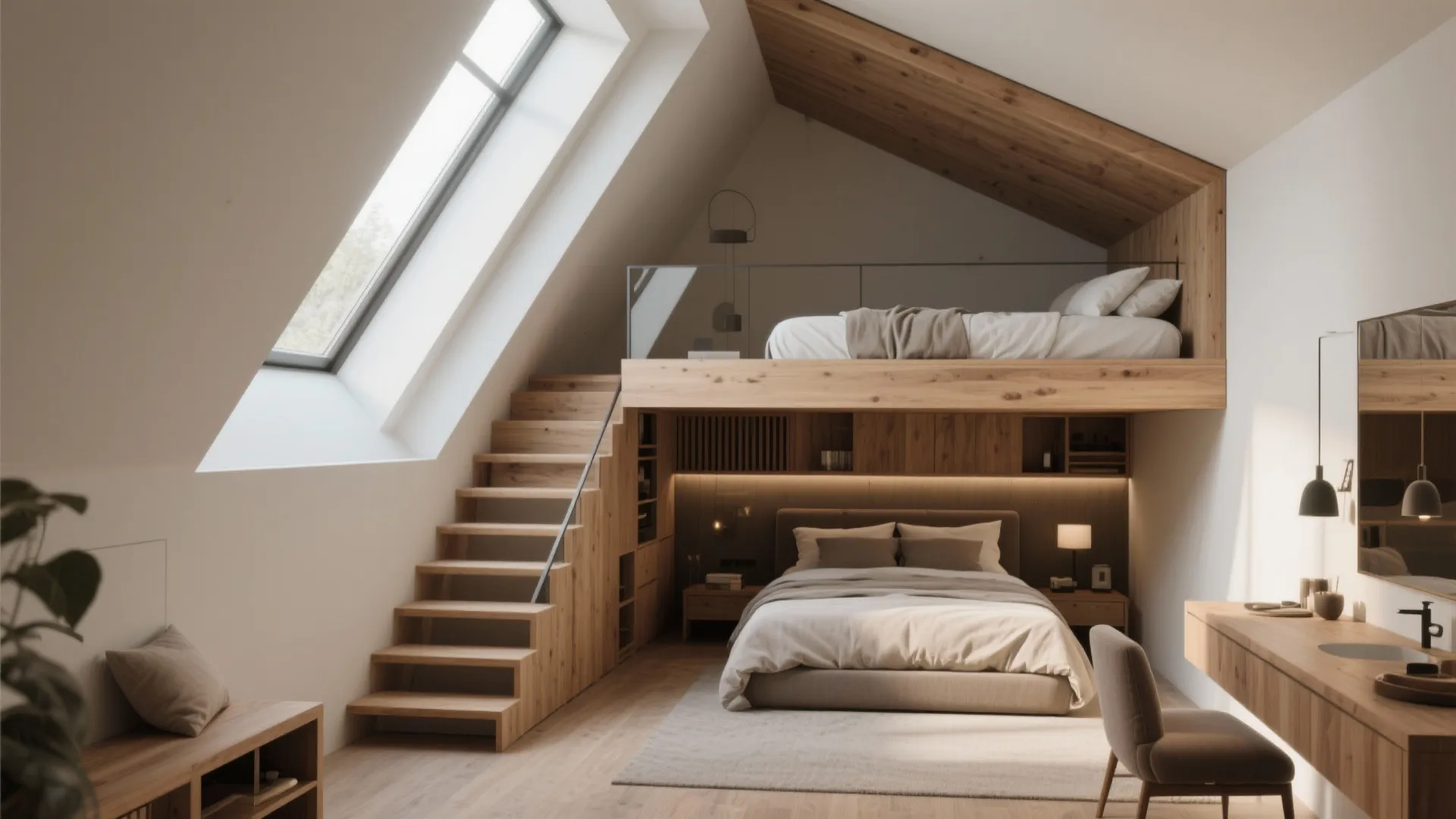 1. Lofted Sleeping Nook