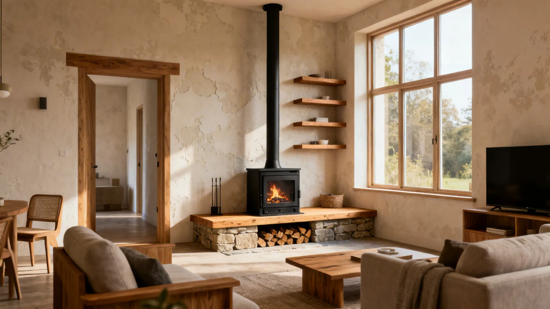 Cozy Living Room Ideas with Log Burner — 5 Inspo: Small-space friendly living room ideas centered around a log burner, from layout to material tips
