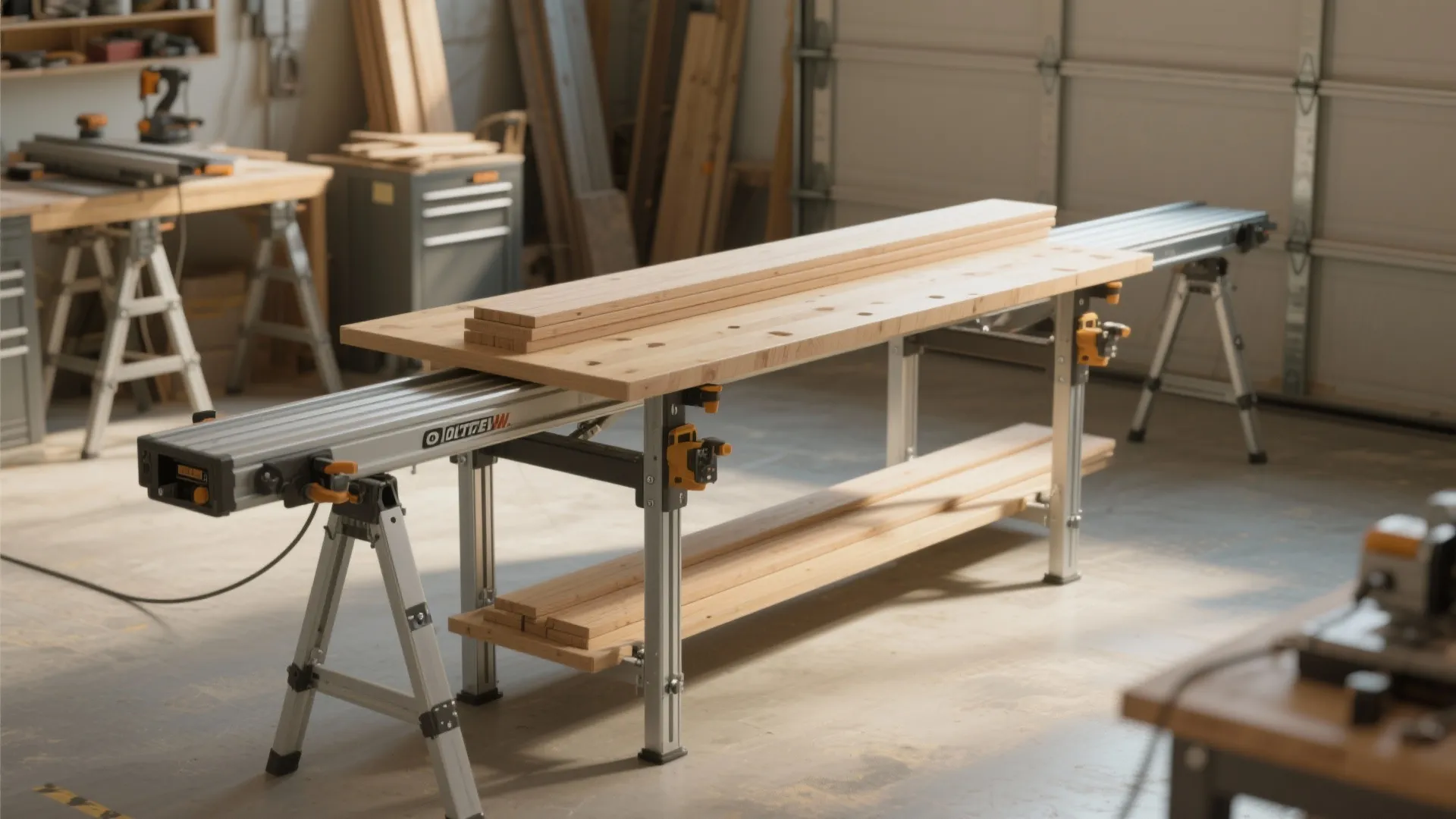 5. Long-Board Support with Collapsible Stands