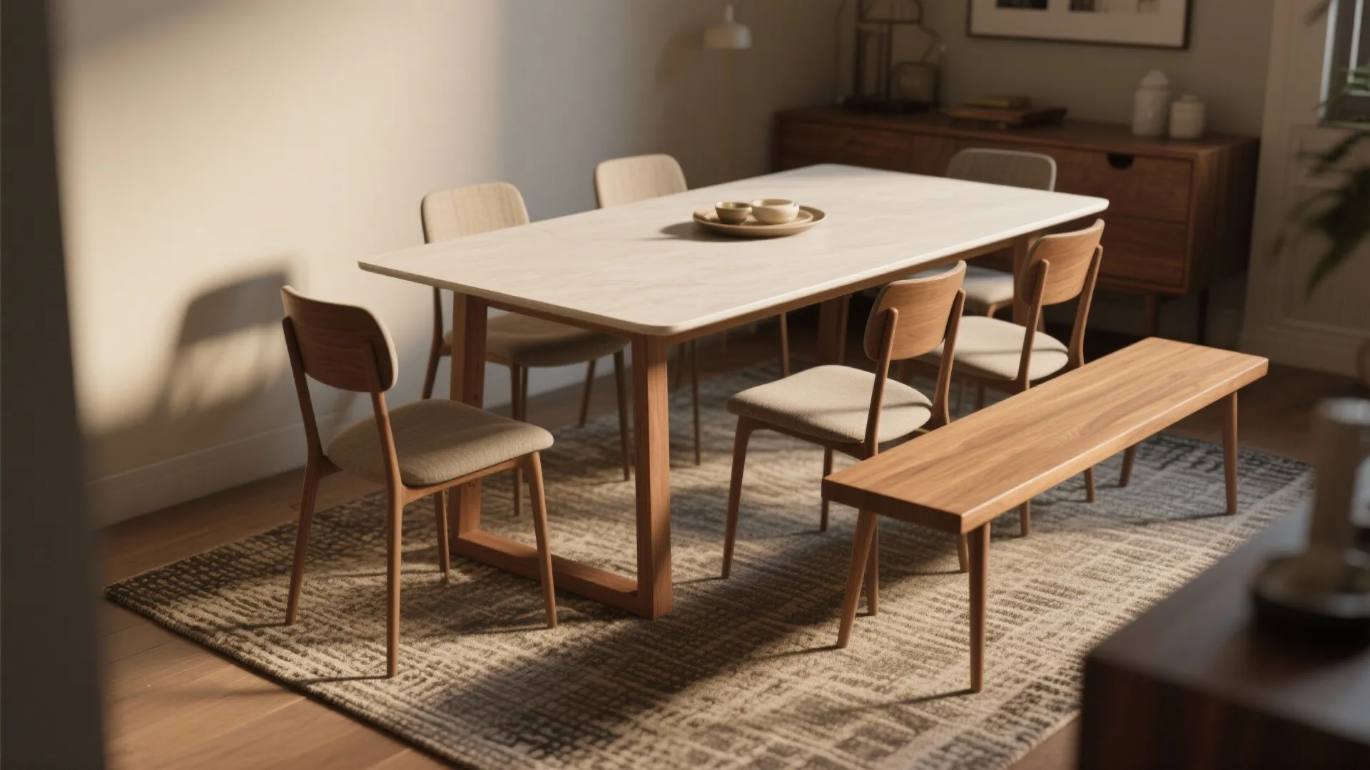 2. Slightly longer rectangular: 60" x 36" (flex for 4–6)