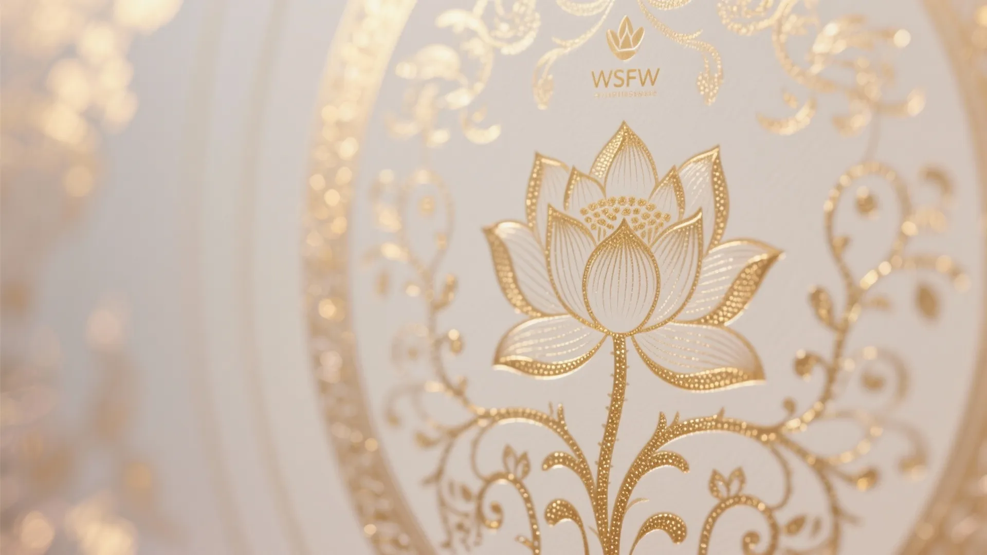 Subtle Metallics: Lotus, Peacock, and Gold-Foil Accents