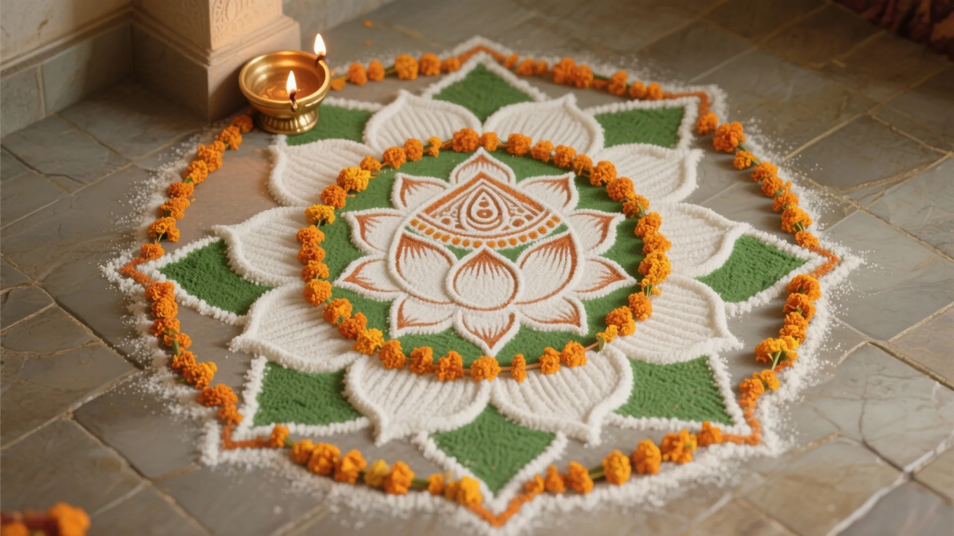 Lotus and Kalash Centerpiece