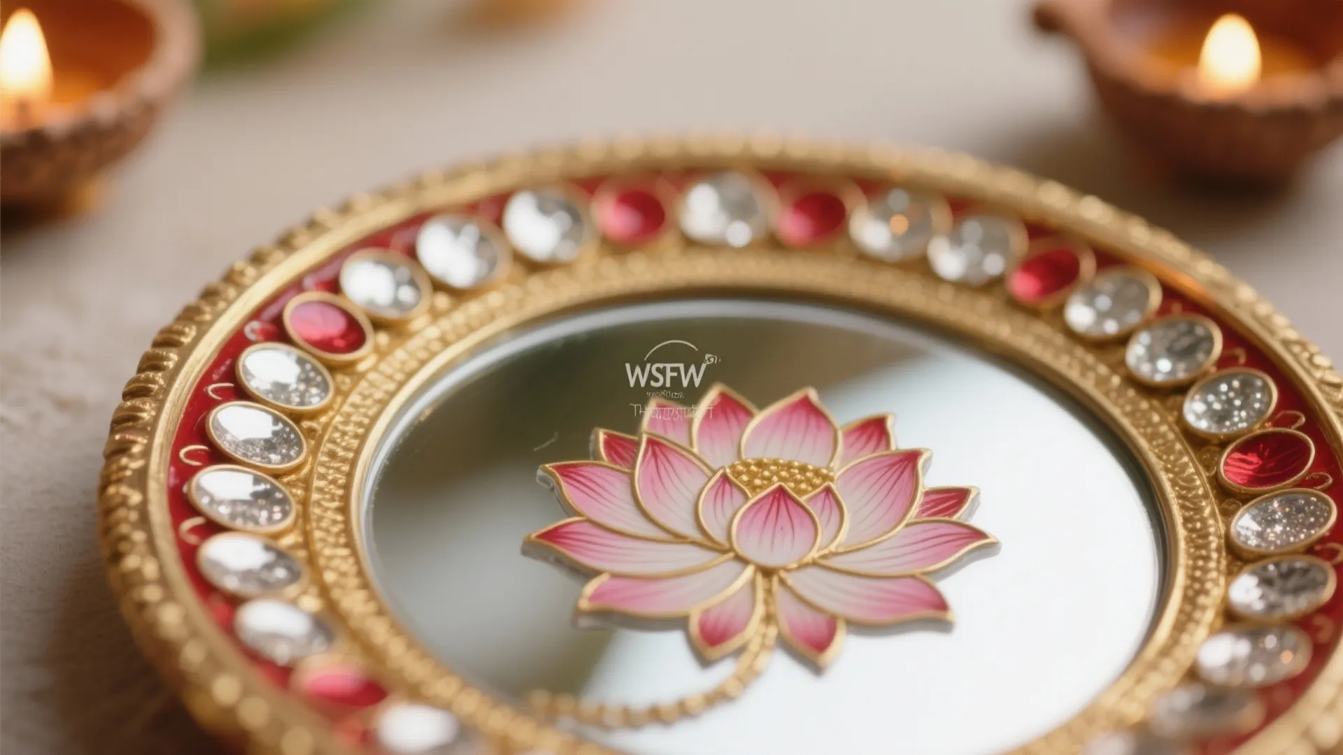 Hand-painted motifs and a touch of mirror work