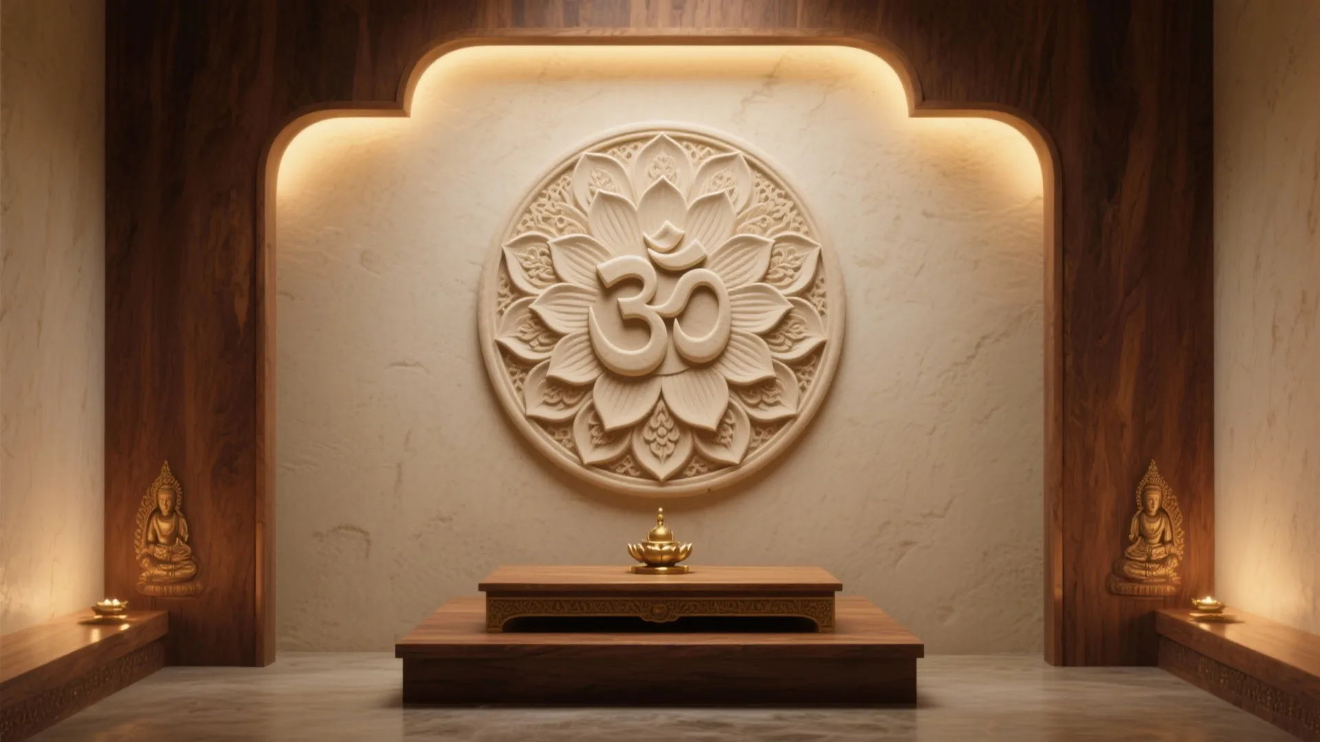 Lotus and Om Mandala Backdrops