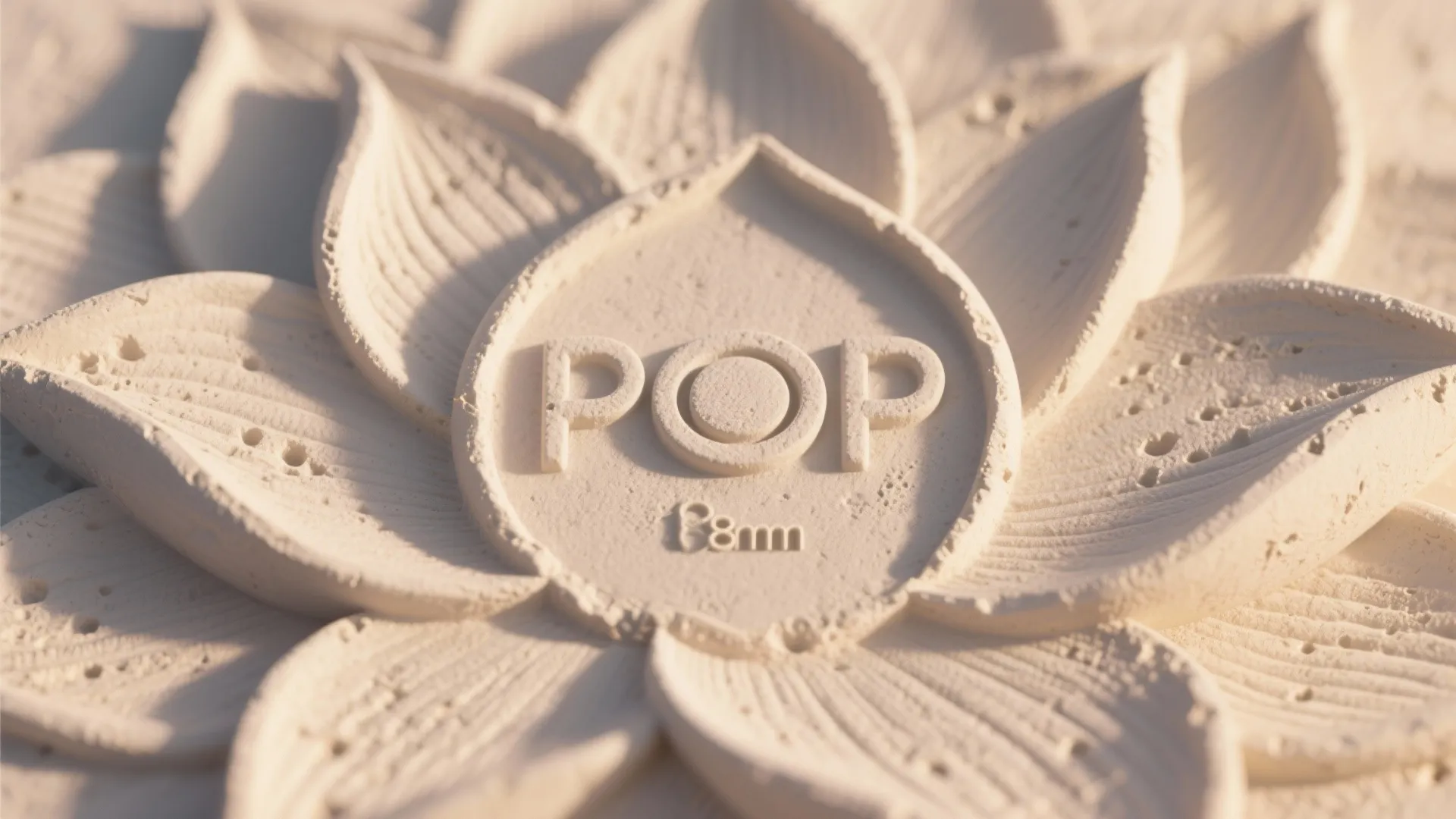 Textured POP back panel with lotus motif