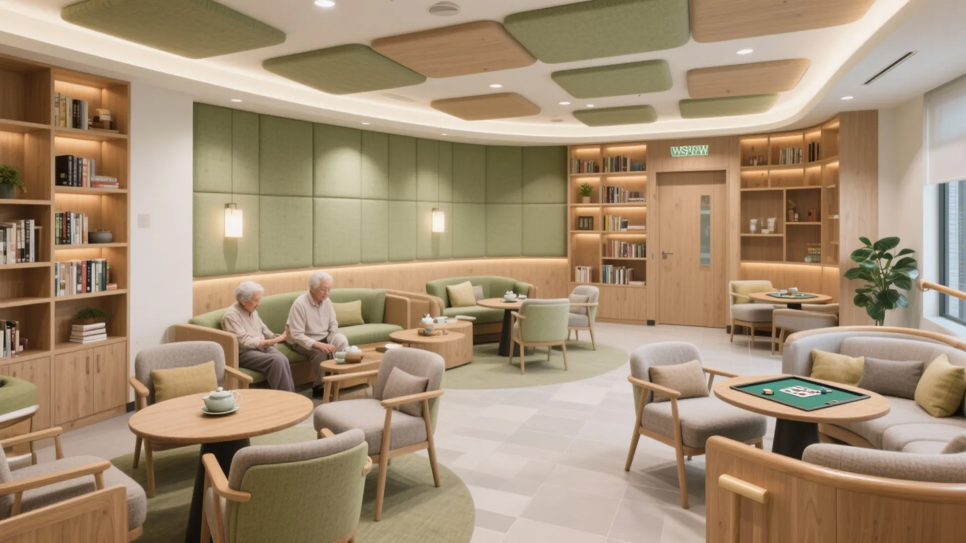 Social, Sensory-Rich Common Areas With Gentle Acoustics