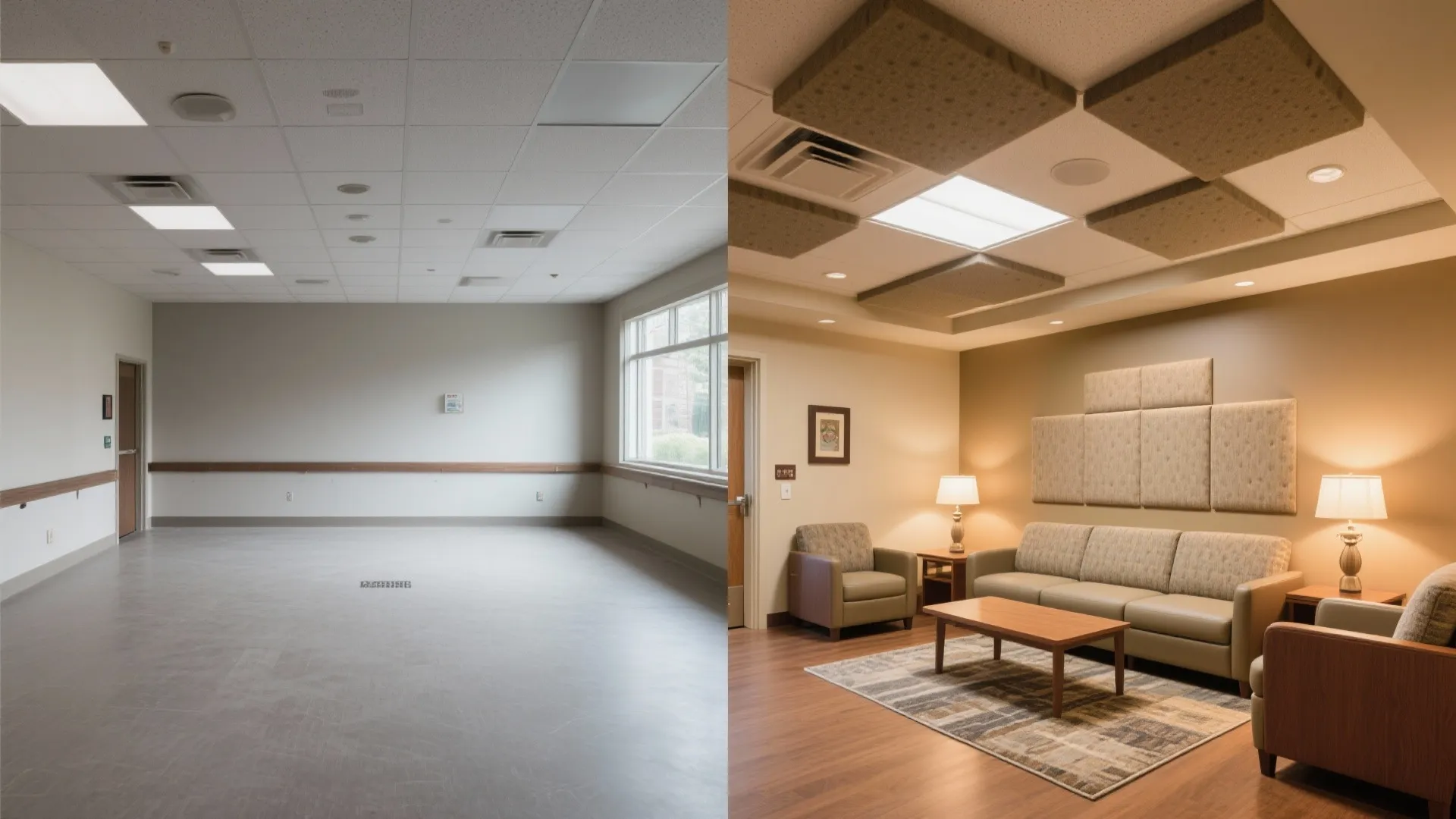 Acoustic comfort in common lounges