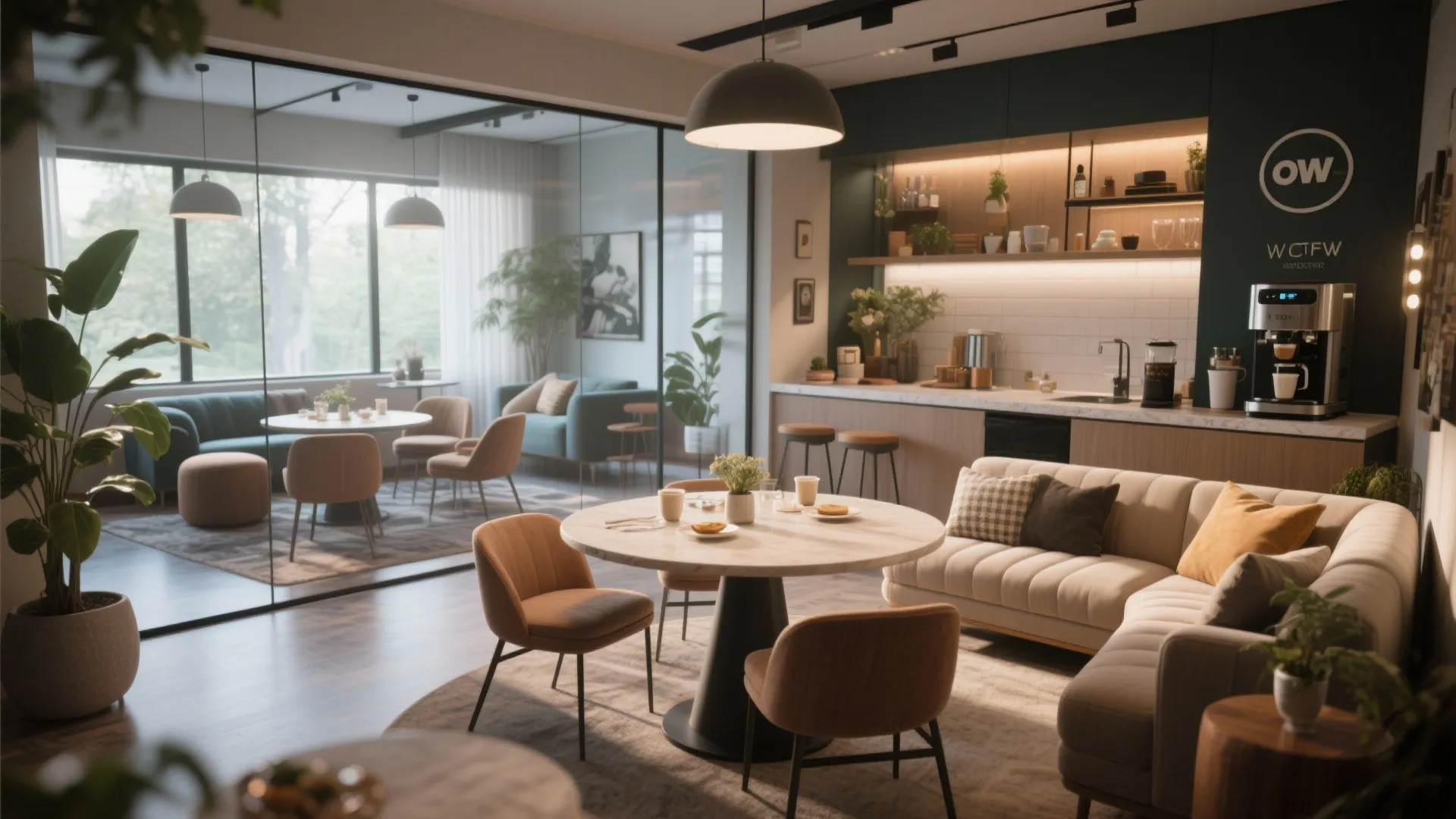 9. Open It Up as a Lounge/Dining Hybrid